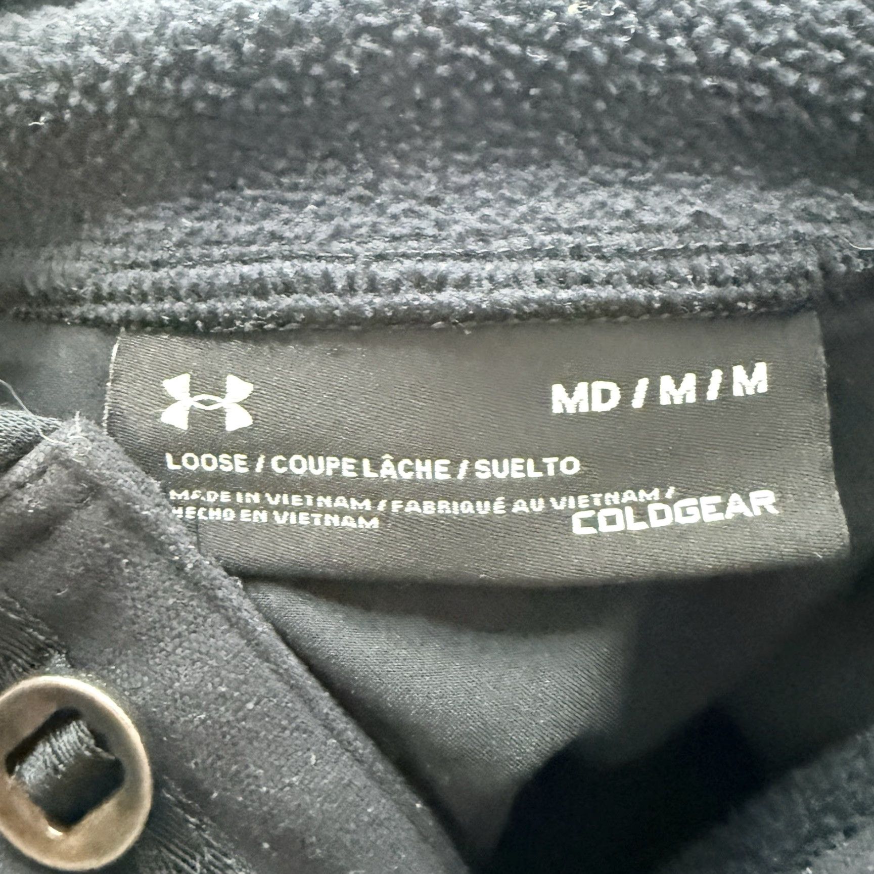 Under Armour Under Armour Black Half Button Down Pullover Hoodie Coldgear Loose Mens Size M Size US M / EU 48-50 / 2 - 4 Thumbnail