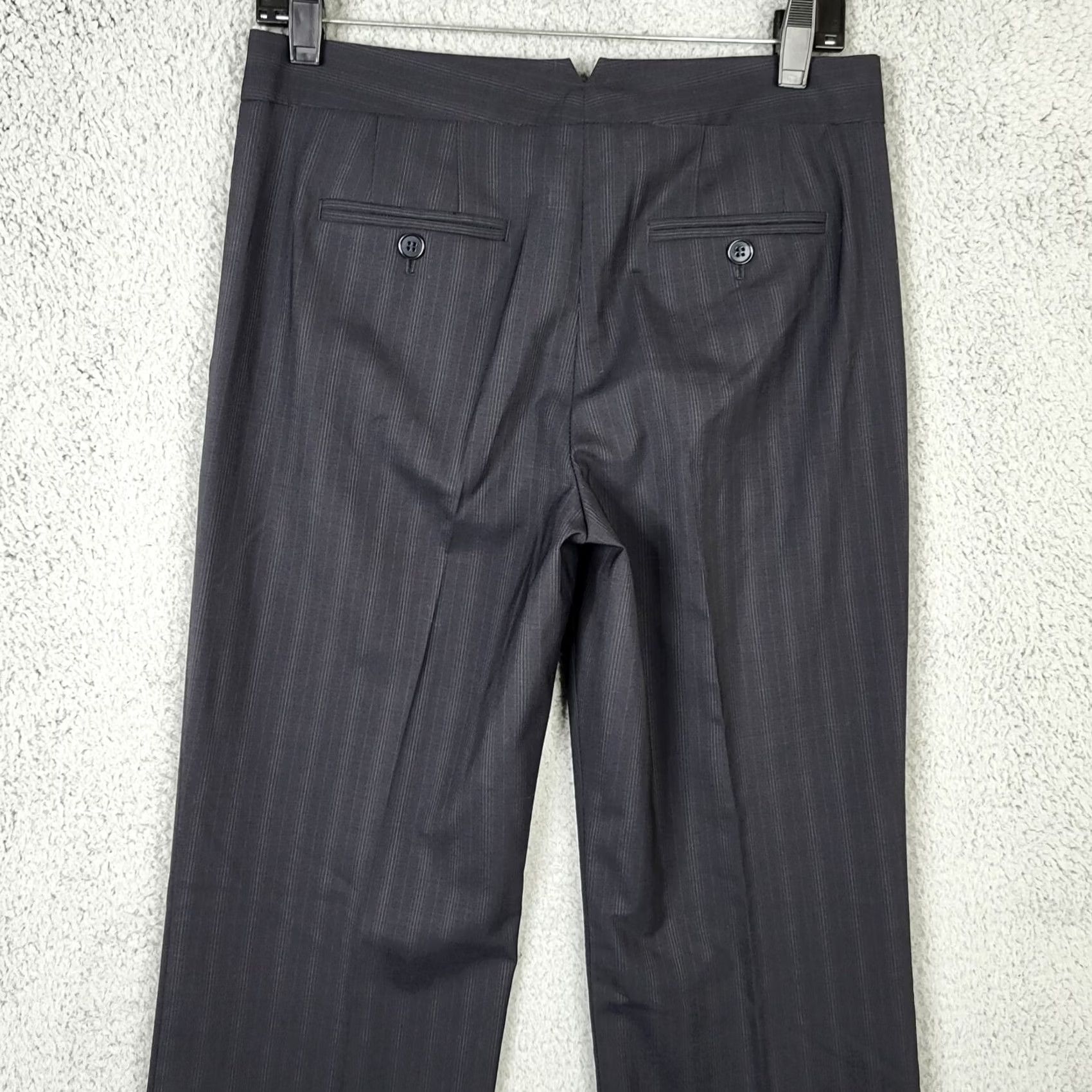 Theory Theory Dress Pants Striped Wool 4 NEW Women's Pants Size 4 Black Vintage N/A Size 27" / US 4 / IT 40 - 6 Thumbnail