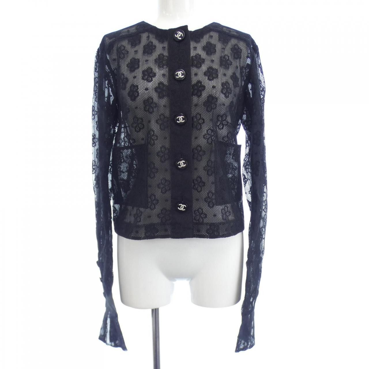 Chanel Chanel P75162V66915 Collarless Jacket Others Outerwear P75162V66915 DUTY FREE for USA