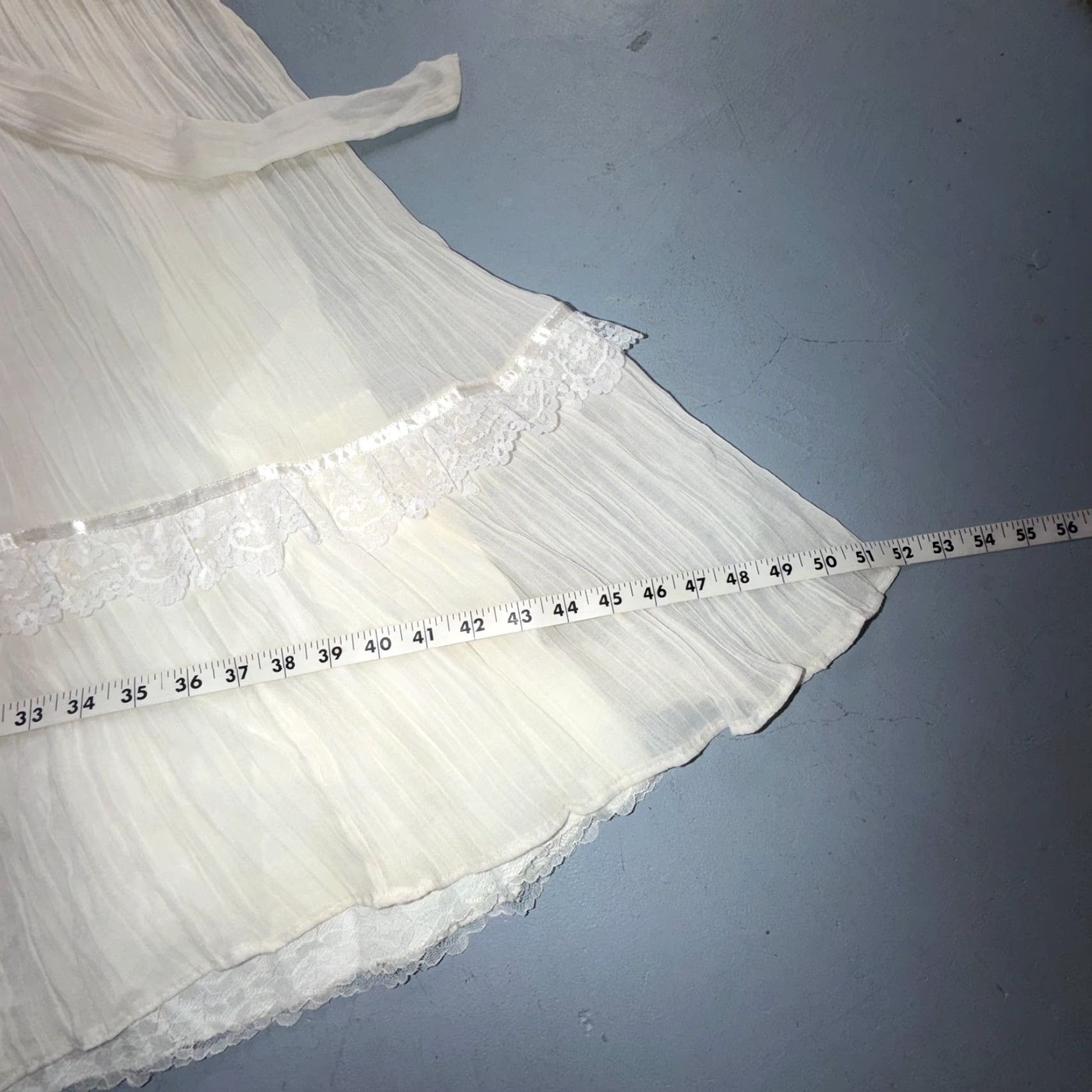 Vintage VINTAGE Gunne Sax Jessica San Francisco Wedding Dress VTG Lace 1970s Victorian Boho Ivory 11 Long Sleeve Zipper Empire Waist Ivory Mens Womens Girls? Size ONE SIZE - 7 Thumbnail