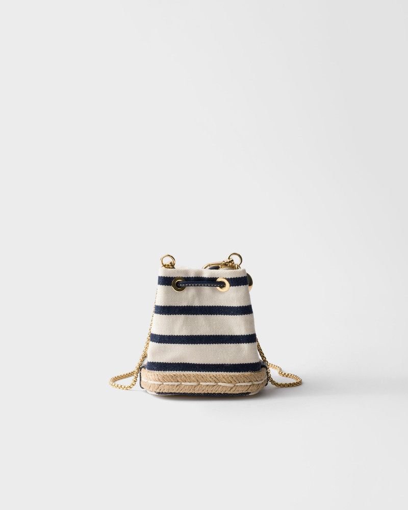 Prada o1B3y1r0526 Size: OS / Striped Fabric Mini-Pouch Multicolor Size ONE SIZE - 3 Thumbnail