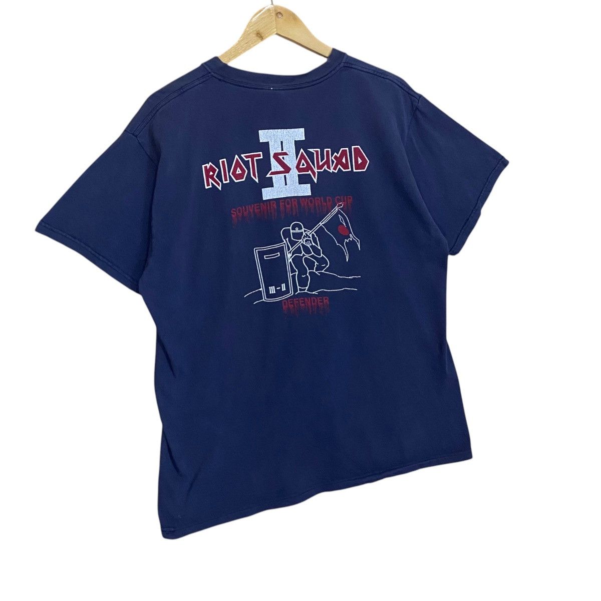 Japanese Brand Vintage 90s Riot Squad Big Logo Shortsleeve Tee Size US M / EU 48-50 / 2 - 2 Thumbnail