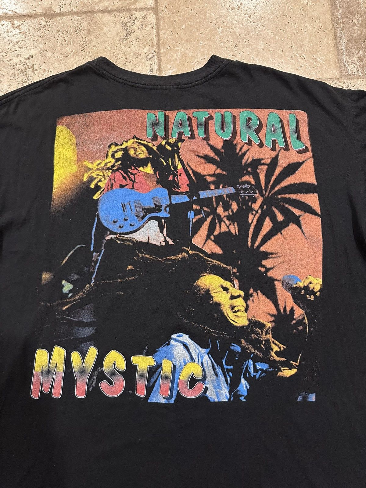 Bob Marley × Rap Tees × Vintage Vintage Bob Marley 90s Natural Mystic Rap Tee T-Shirt Size US XXL / EU 58 / 5 - 12 Thumbnail