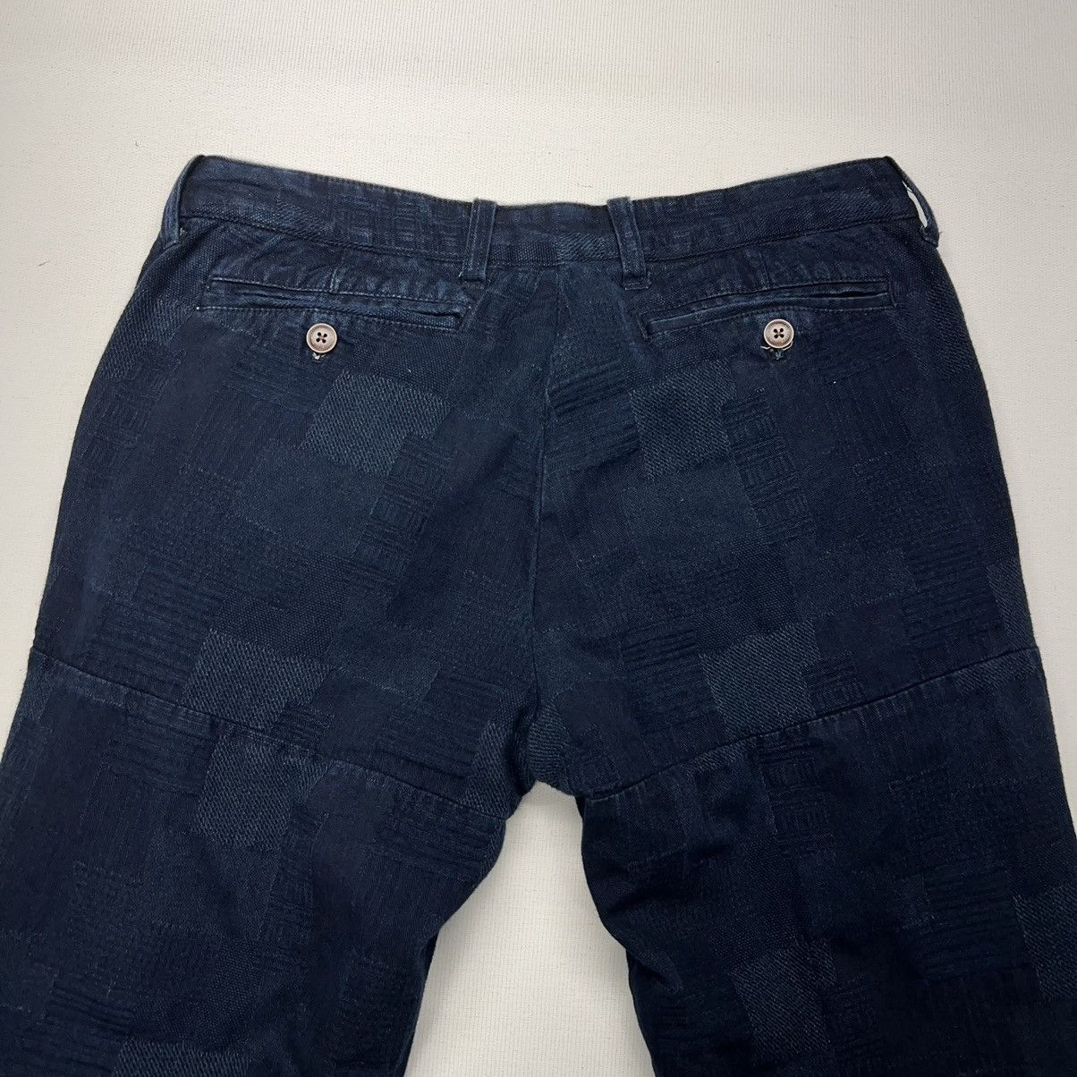 Other Nifty Genius Pants Blue Patch Chino Dress Button Navy Casual Size US 28 / EU 44 - 11 Thumbnail
