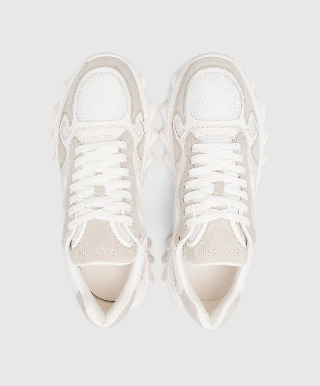 Balmain o1s1wg110325 Low-Top Sneakers in White Beige Size US 12 / EU 45 - 3 Thumbnail