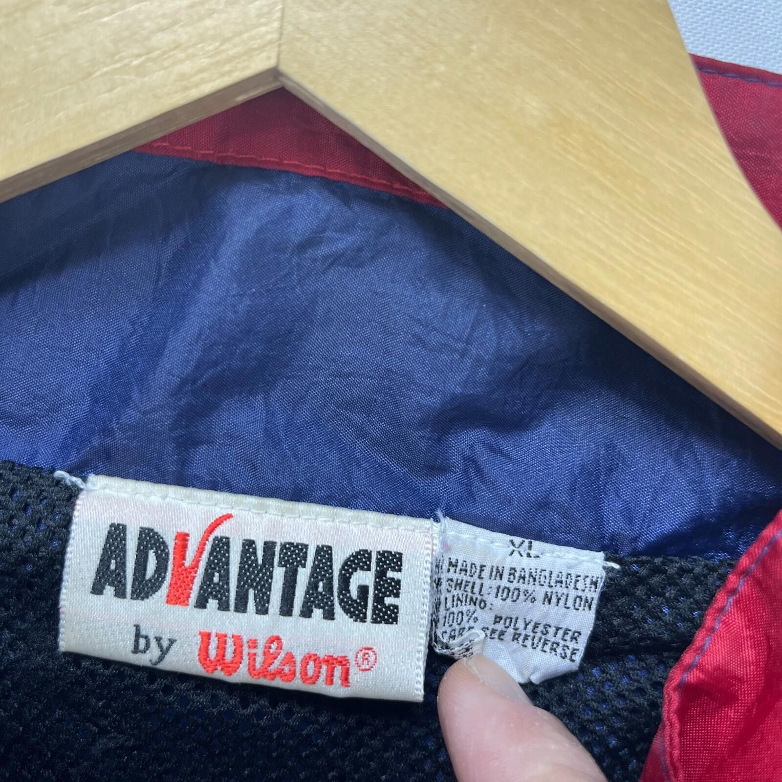 Wilson Vintage '90s Wilson Advantage Windbreaker Jacket XL Tennis Size US XL / EU 56 / 4 - 6 Thumbnail