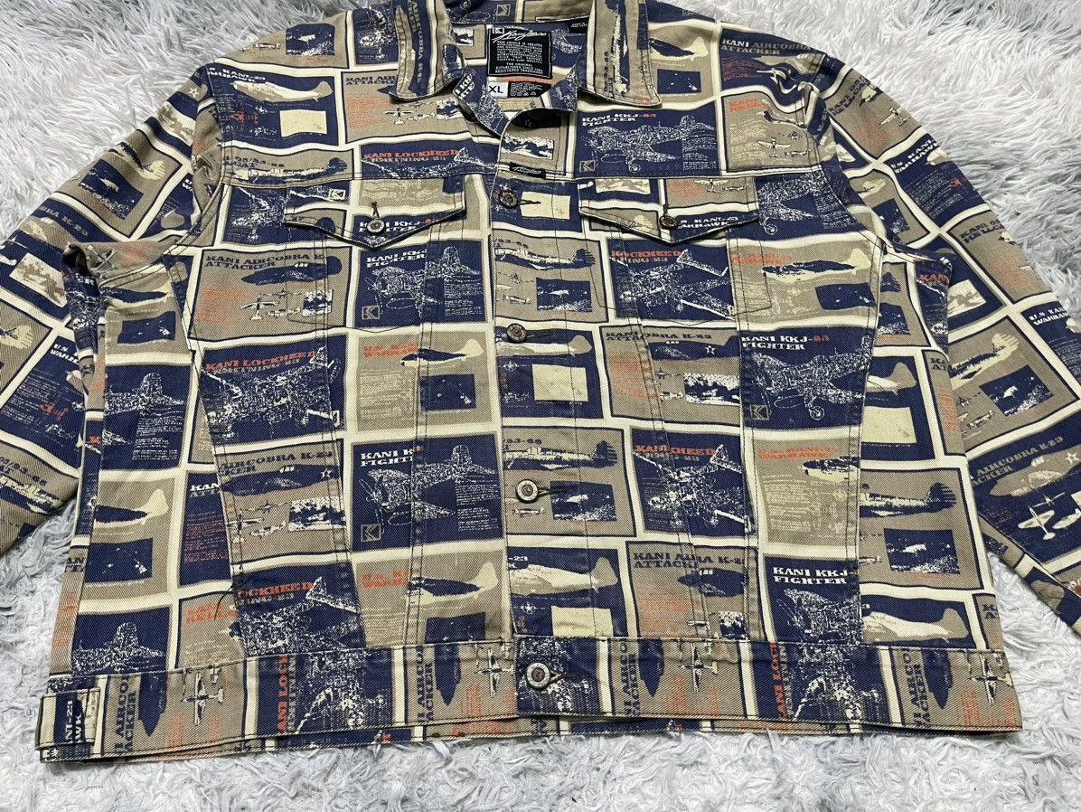 Karl Kani 90s KARL KANI DENIM JACKET FULLPRINT RARE DESIGN DISTRESSED Size US XL / EU 56 / 4 - 5 Thumbnail