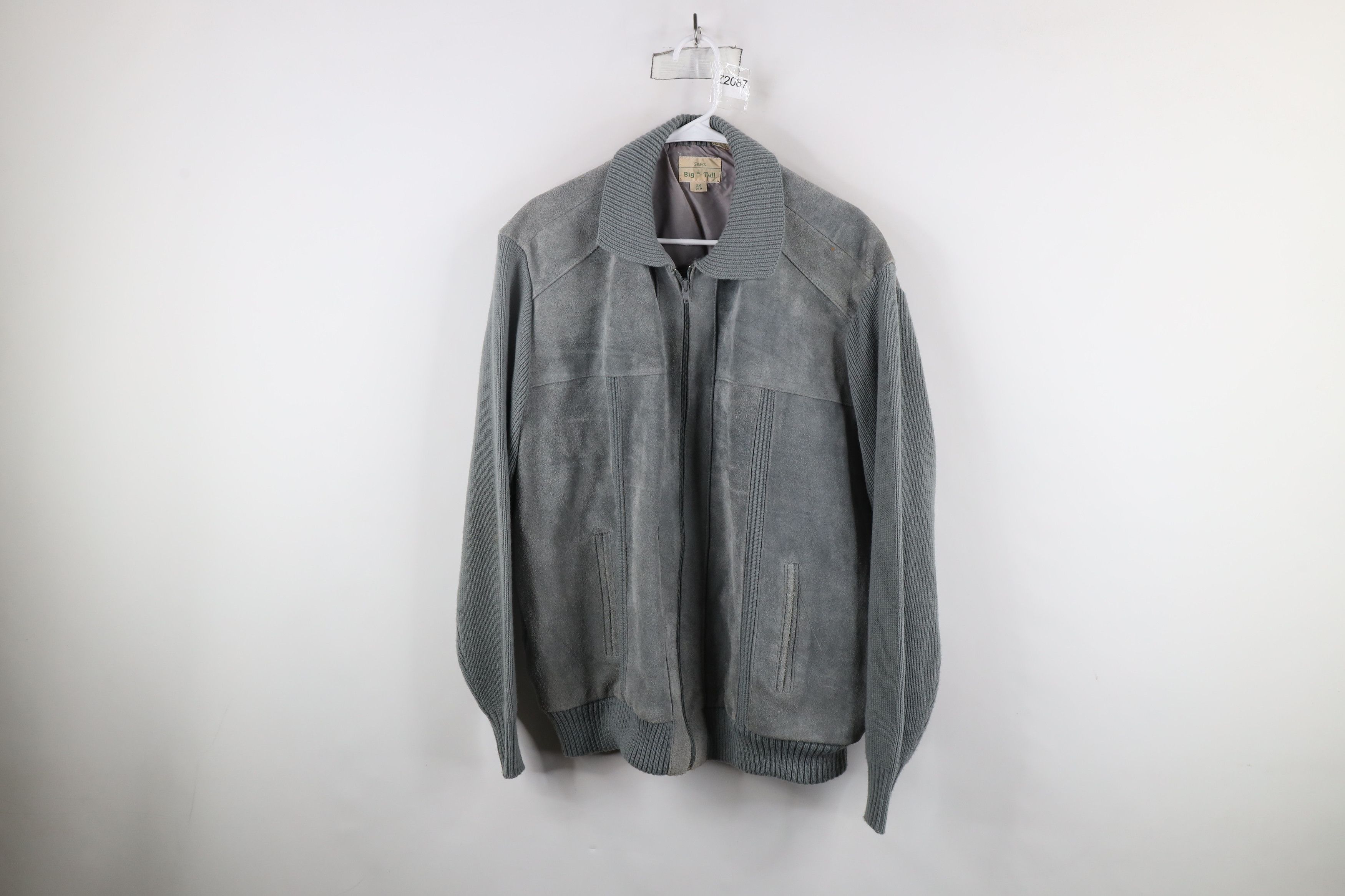 Vintage Vintage 70s Streetwear Knit Full Zip Sweater Jacket Swacket Size US XXL / EU 58 / 5 - 1 Thumbnail
