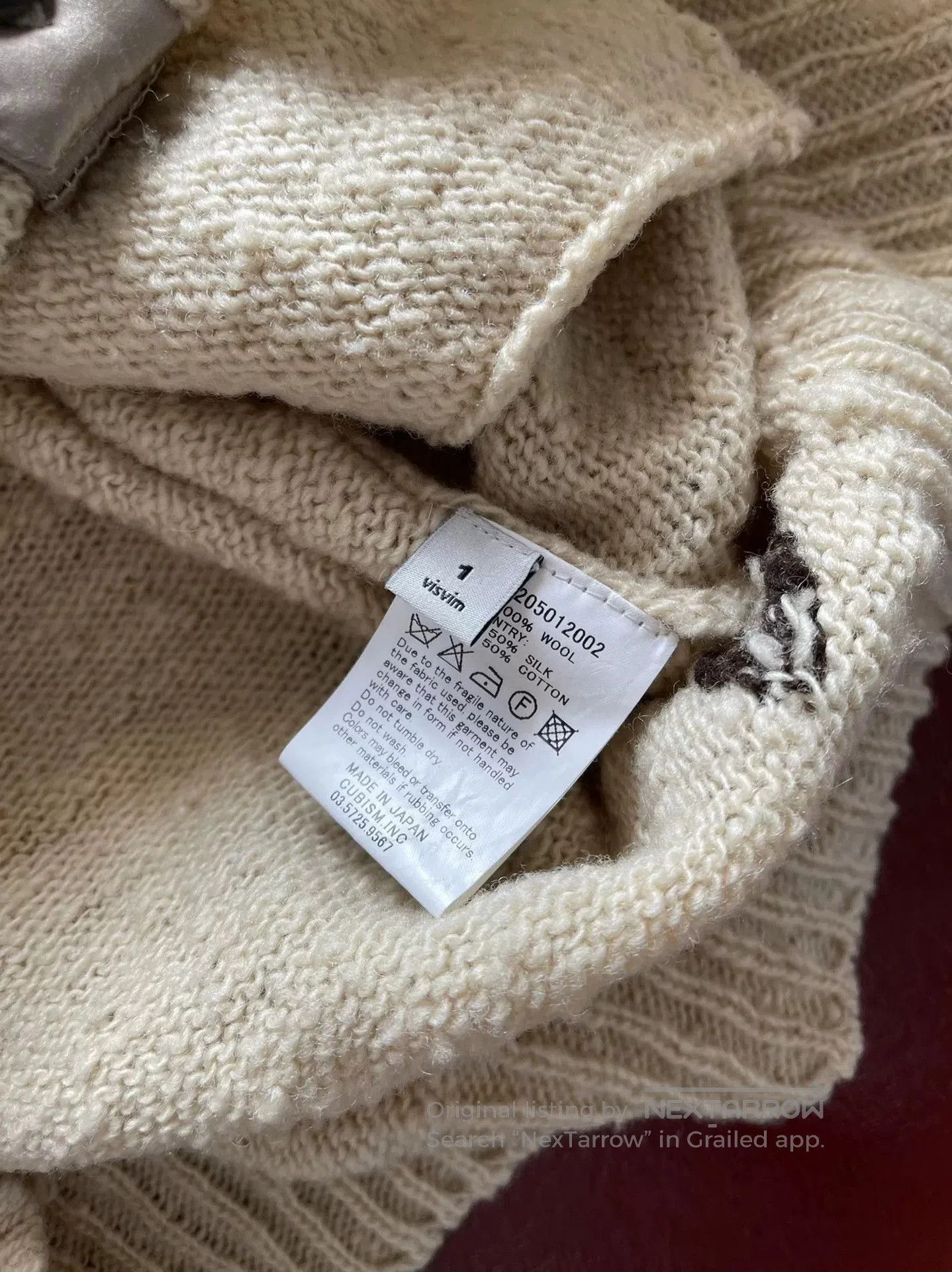 Visvim VISVIM SELMER LONG TRIANGLE CARDIGAN. Size US S / EU 44-46 / 1 - 5 Thumbnail