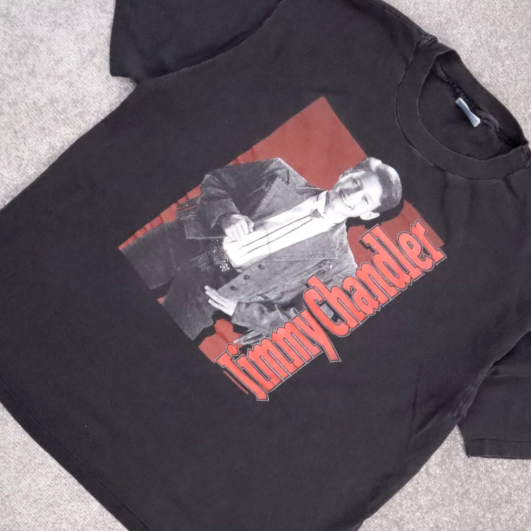 Vintage VINTAGE Jimmy Chandler T-Shirt XL Black Short Sleeve Mens Music Western USA Rare Single Stitch Size US XL / EU 56 / 4 - 6 Thumbnail