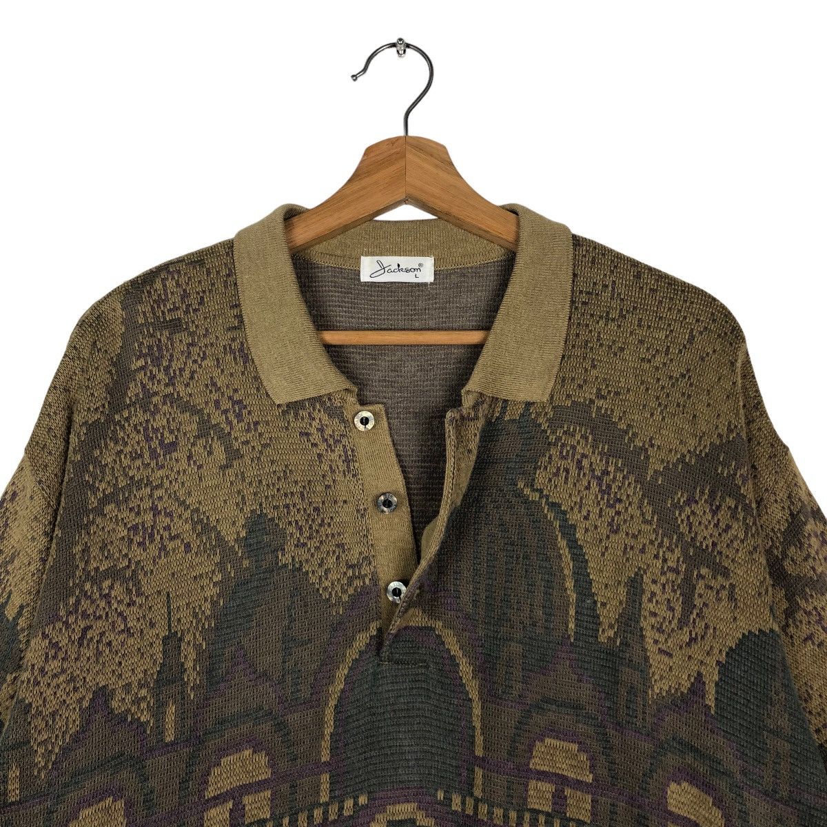 Japanese Brand 🔥Vintage 80’s Knit Cardigan Sweathsirt Jackson Japan Made Size US L / EU 52-54 / 3 - 11 Thumbnail