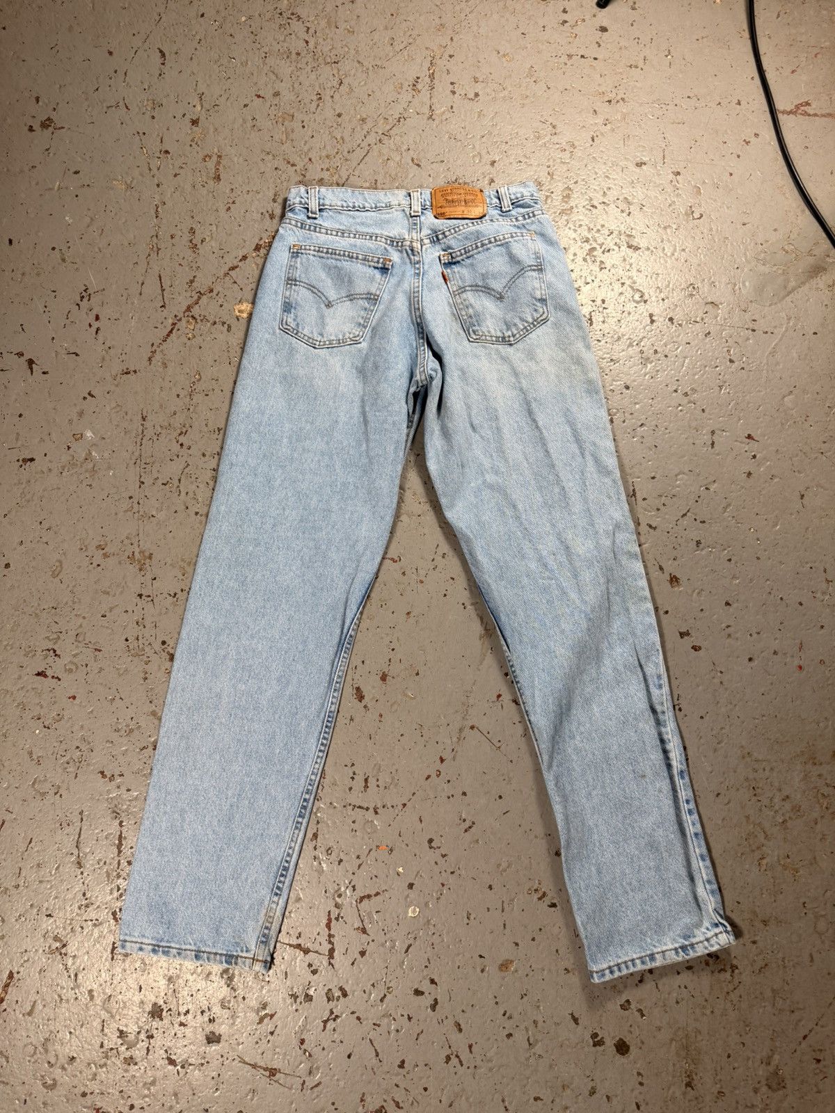 Levi's Vintage Clothing Classic Distressed Orange Tag 70s Levis 505 Relaxed Fit Jean Size US 32 / EU 48 - 5 Thumbnail