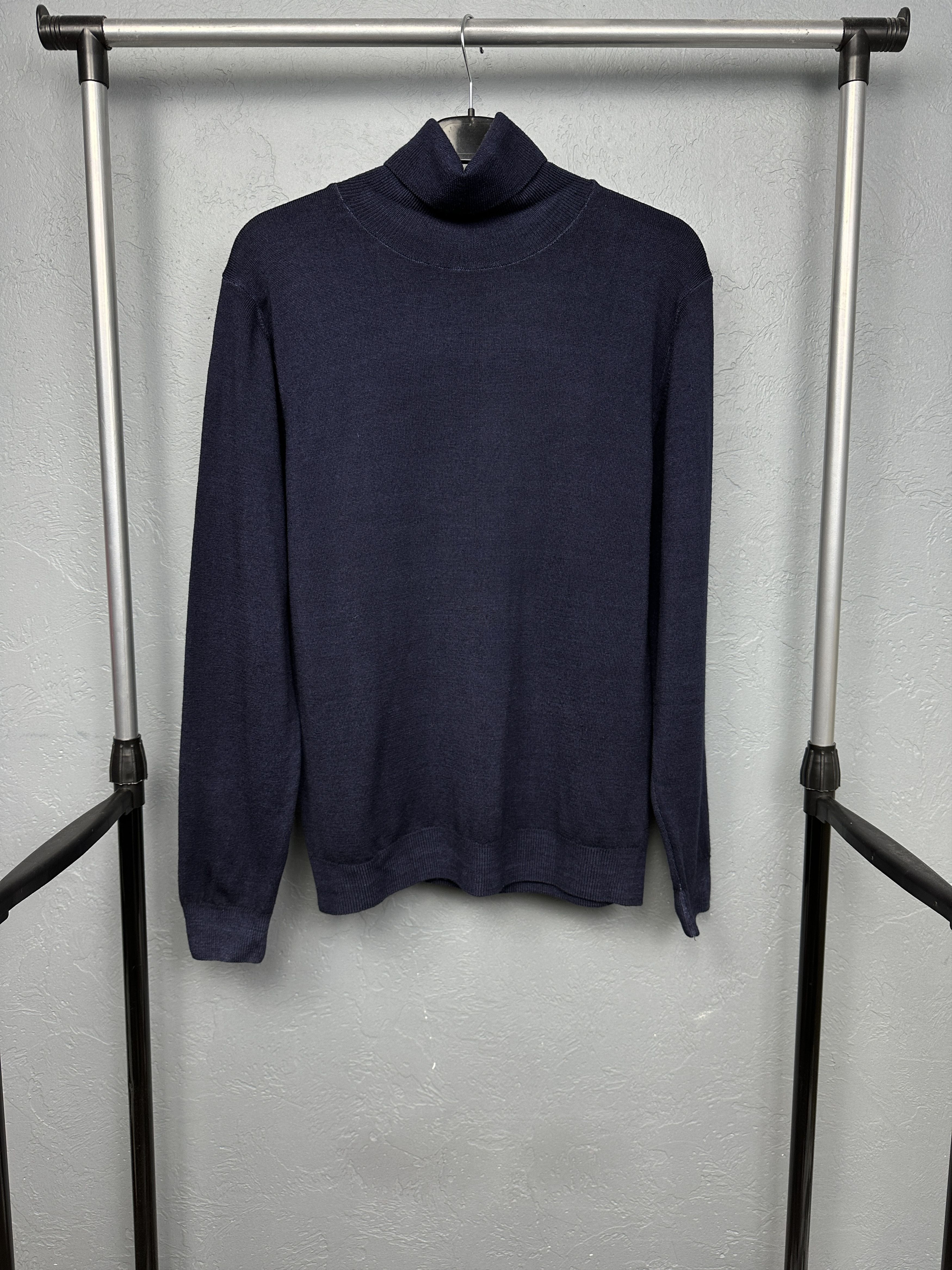 Toscano Maglificio Toscano Mens High Turtle Neck Wool Sweater Size US M / EU 48-50 / 2 - 1 Thumbnail