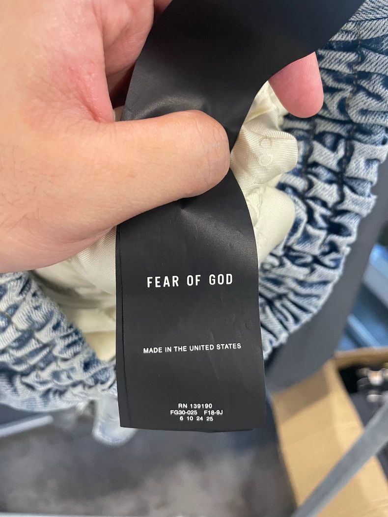 Fear of God Fear of God Suede paneled denim jacket Size US XS / EU 42 / 0 - 7 Thumbnail