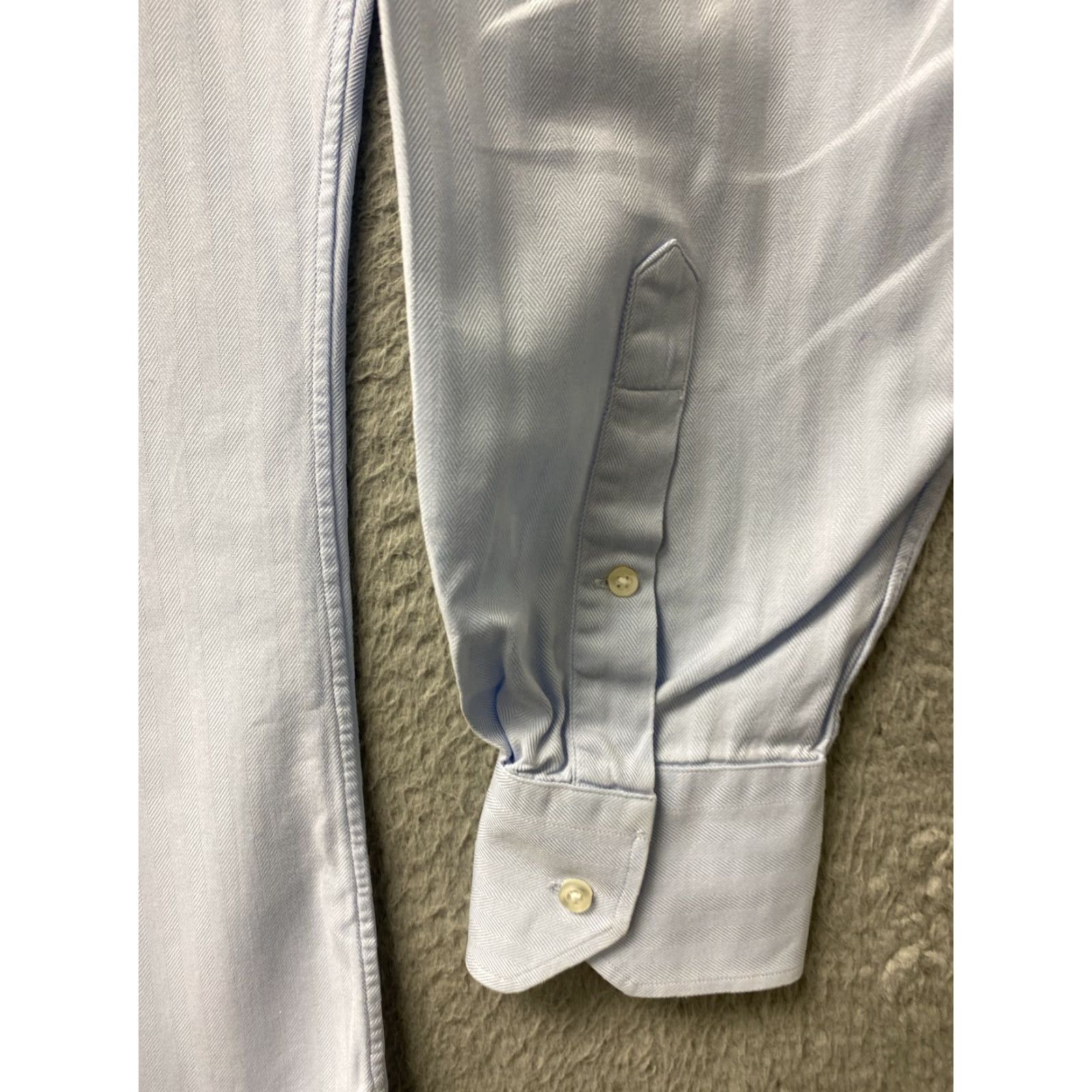 Nordstrom John W. Nordstrom Button Shirt Blue Pocket Mens L 16 35 Long Sleeve /115-11 Size US L / EU 52-54 / 3 - 4 Thumbnail