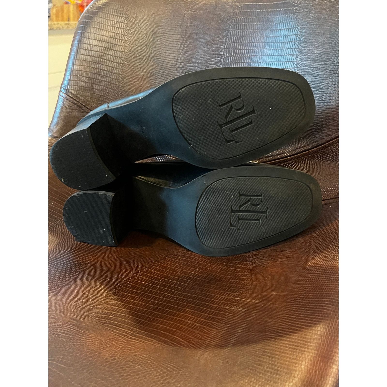 Lauren Ralph Lauren Lauren Ralph Lauren Darla Penny Loafer Pumps Black 8.5B Size US 8.5 / IT 38.5 - 7 Thumbnail