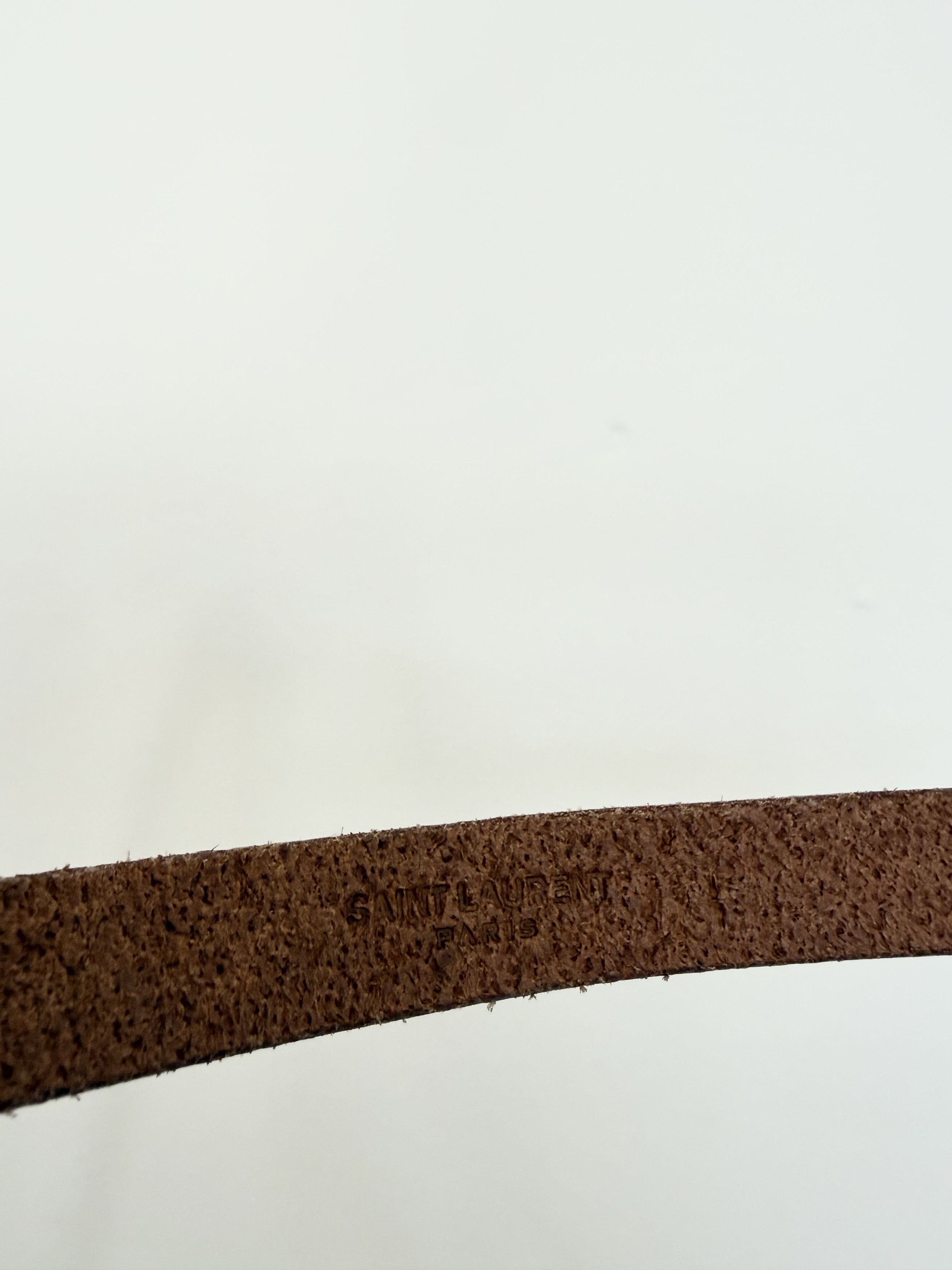 Saint Laurent Paris Saint Laurent YSL Cintura Spalla Aged Nero/Brown Belt Size ONE SIZE - 4 Thumbnail