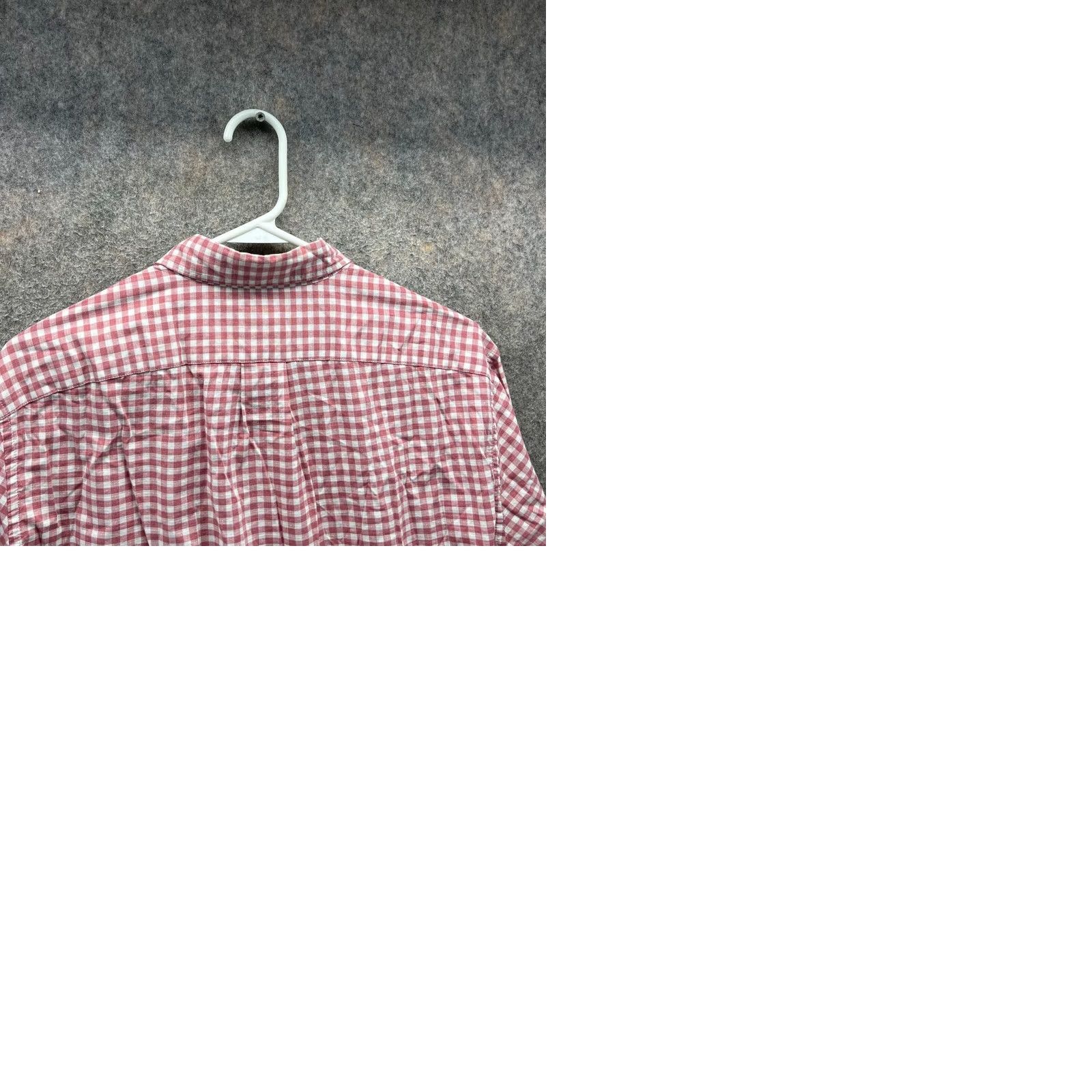 J.Crew VINTAGE J.CREW Shirt Mens Medium Red White Button Down Stretch Slim Fit Windowpane Check Size US M / EU 48-50 / 2 - 9 Thumbnail