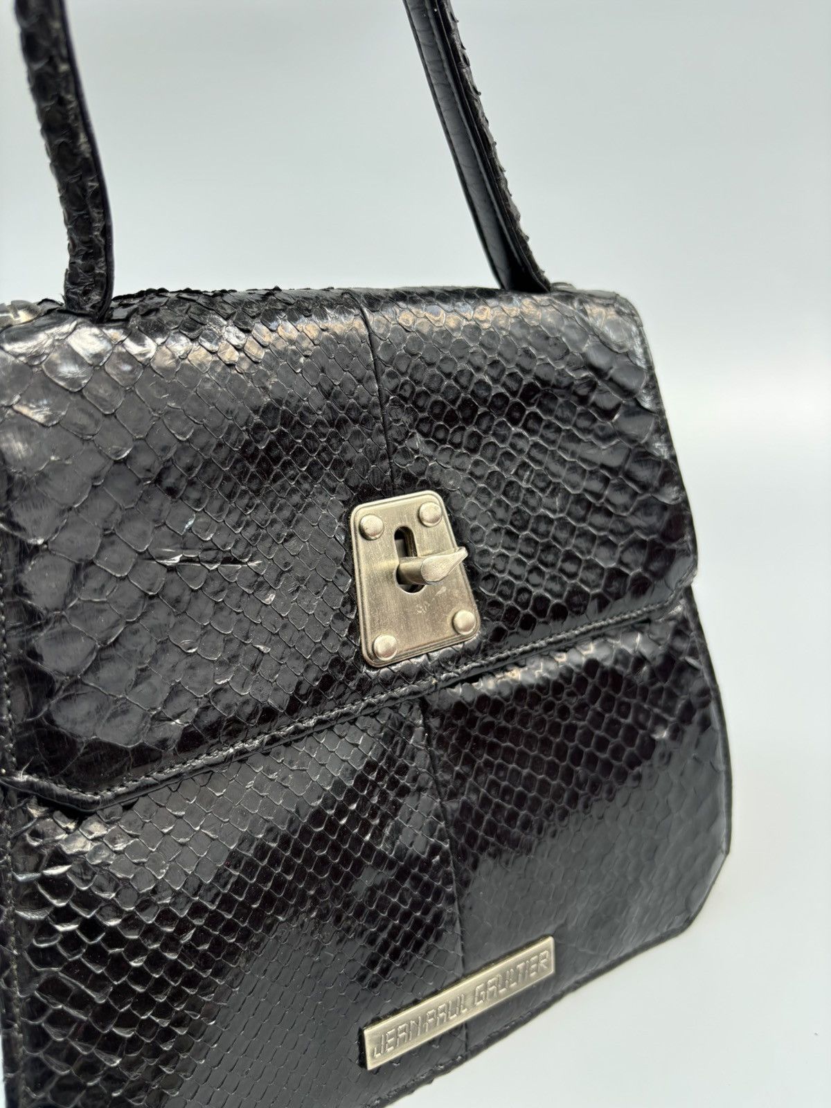 Jean Paul Gaultier Archive Jean Paul Gaultier - Top Handle Snakeskin Mini Bag Size ONE SIZE - 6 Thumbnail