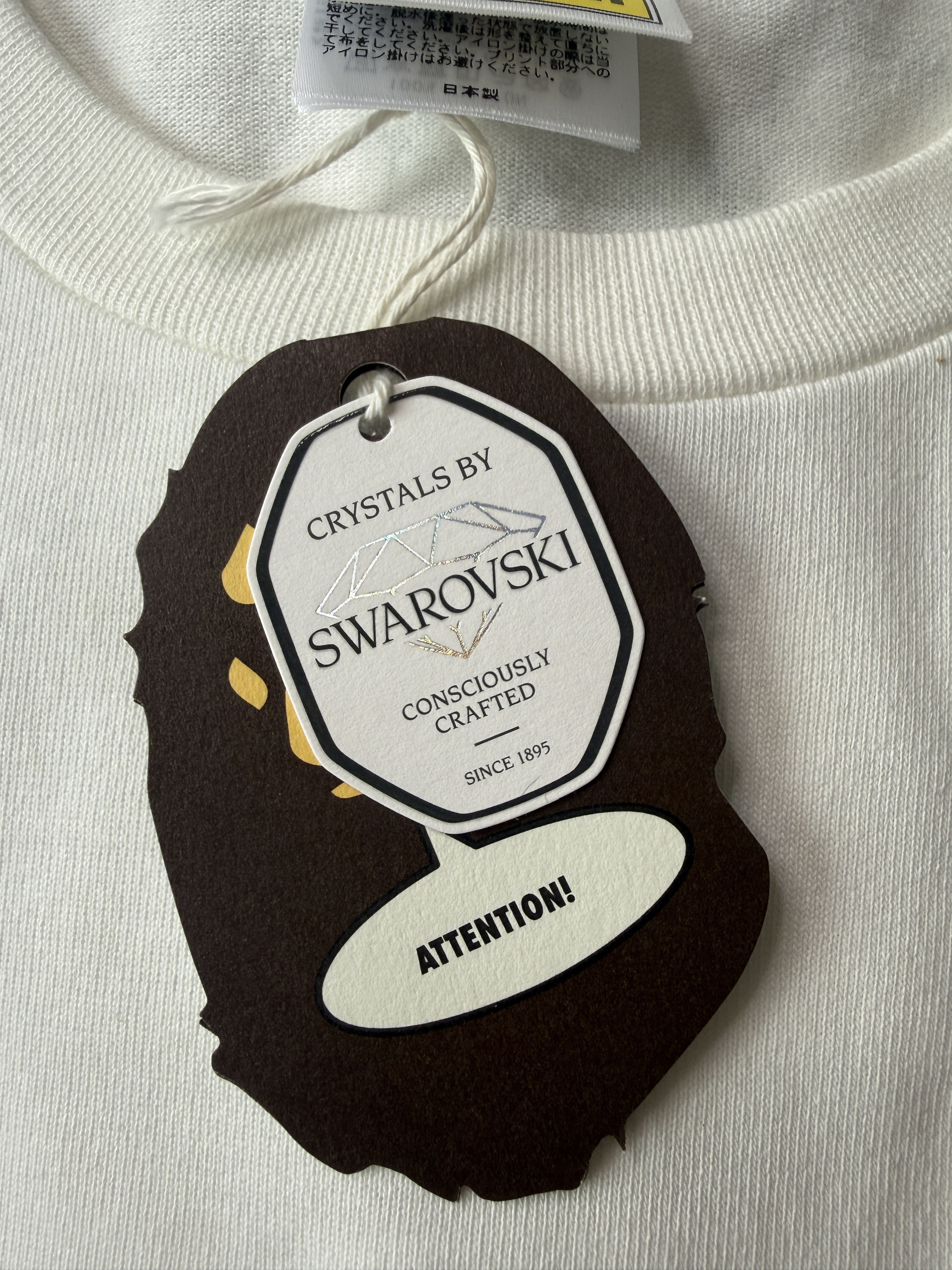 Bape × Swarovski BAPE X SWAROVSKI BABY MILO TEE Size US M / EU 48-50 / 2 - 4 Thumbnail