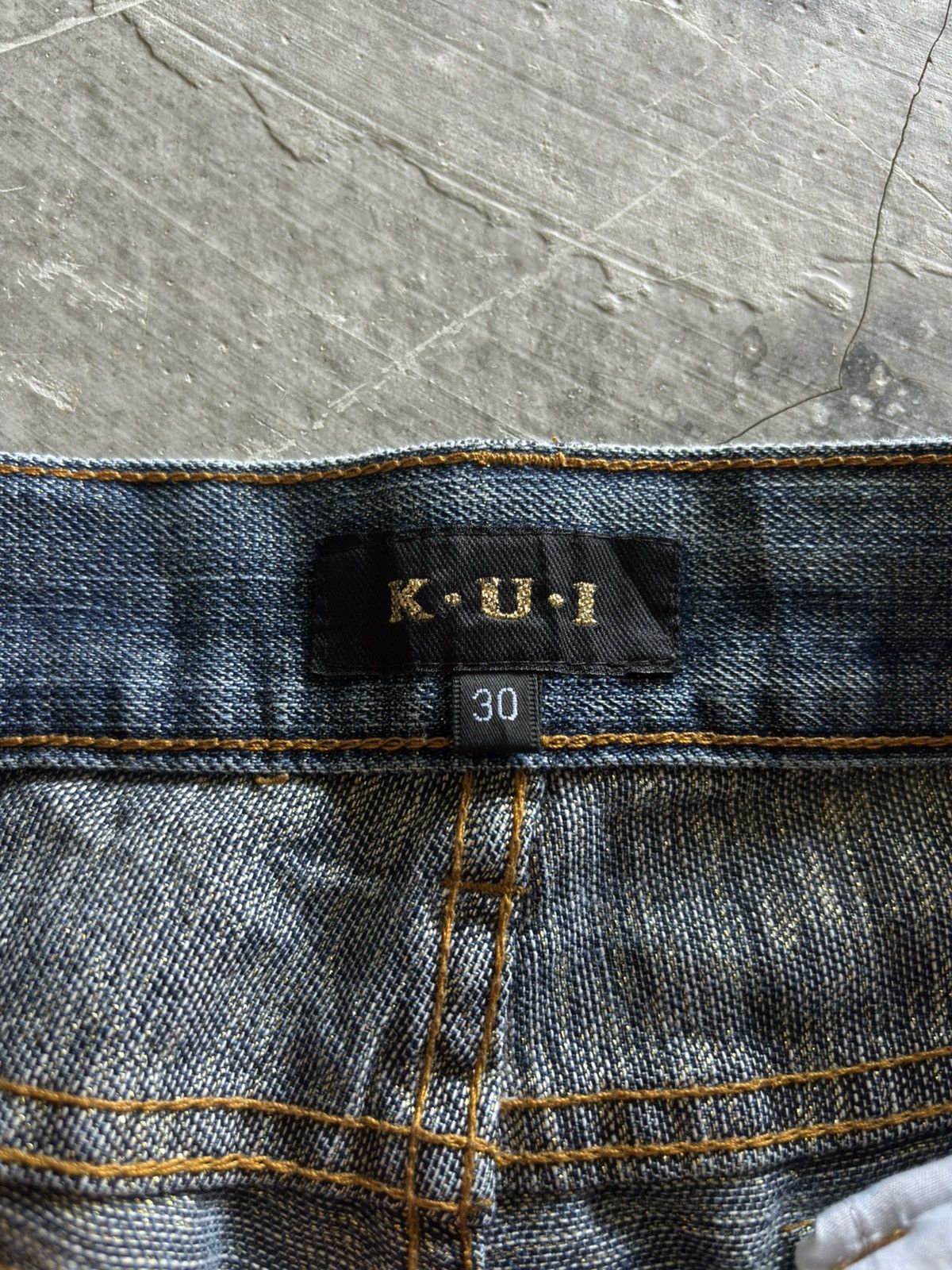 Hysteric Glamour KUI distressed japanese denim washed punk grunge style Size US 32 / EU 48 - 4 Thumbnail