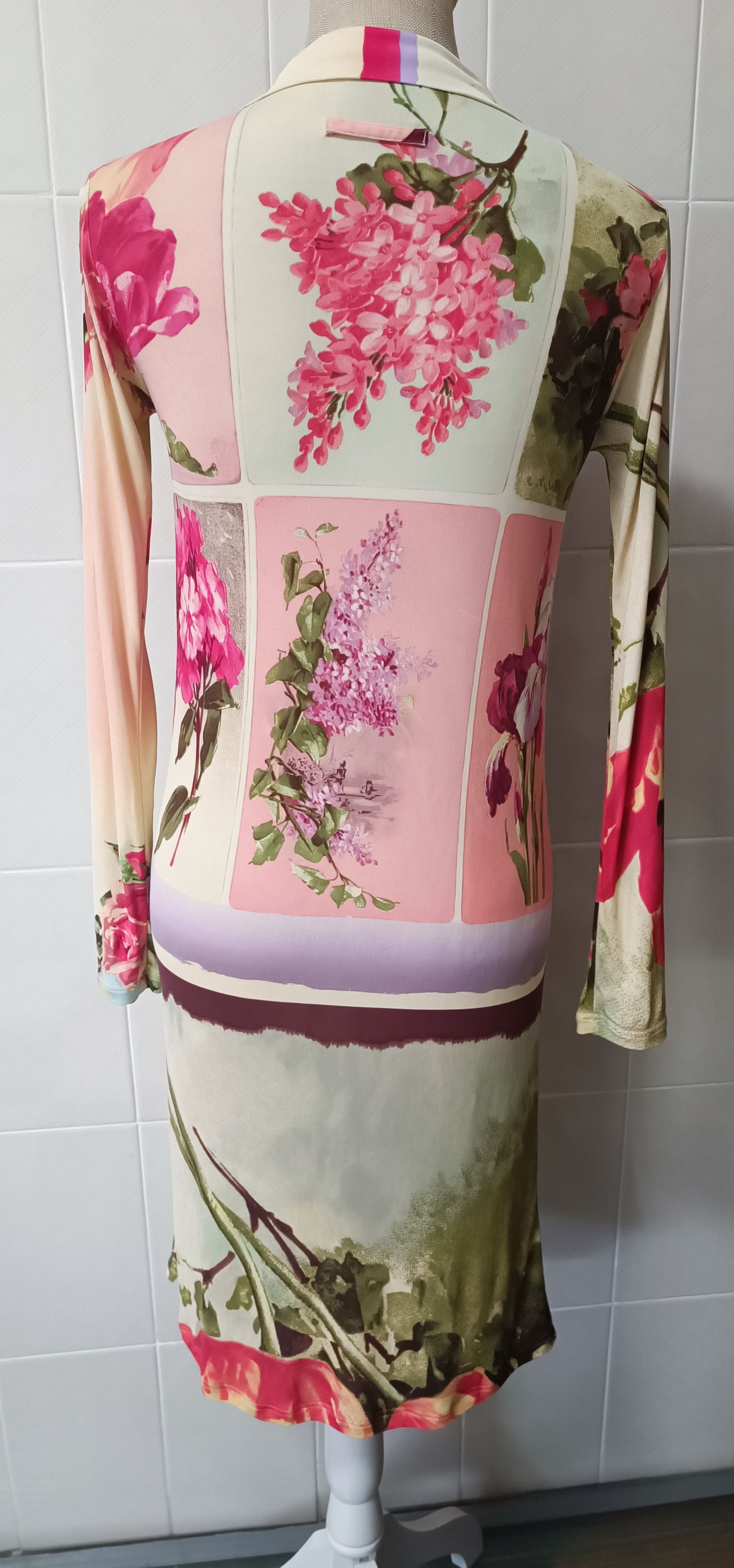 Jean Paul Gaultier Spring 2001 - Floral midi dress Size M / US 6-8 / IT 42-44 - 15 Thumbnail