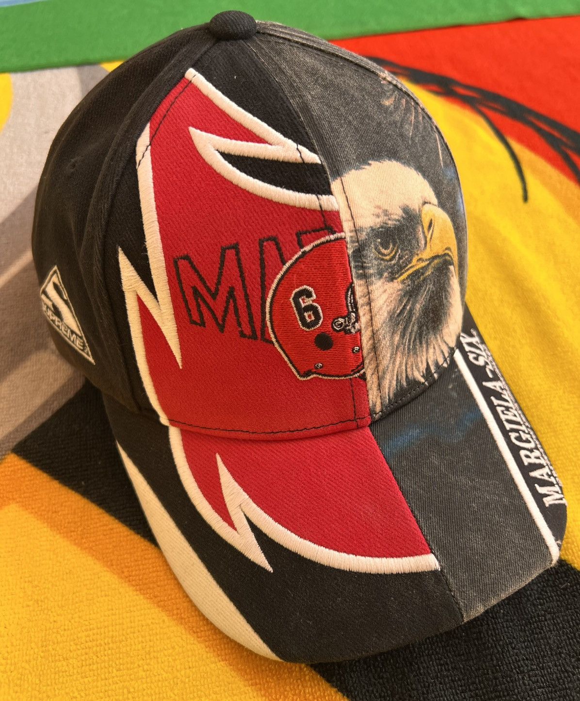 Maison Margiela × Supreme Supreme x MM6 Maison Margiela Split 6-Panel Cap Black 2026 Size ONE SIZE - 3 Thumbnail