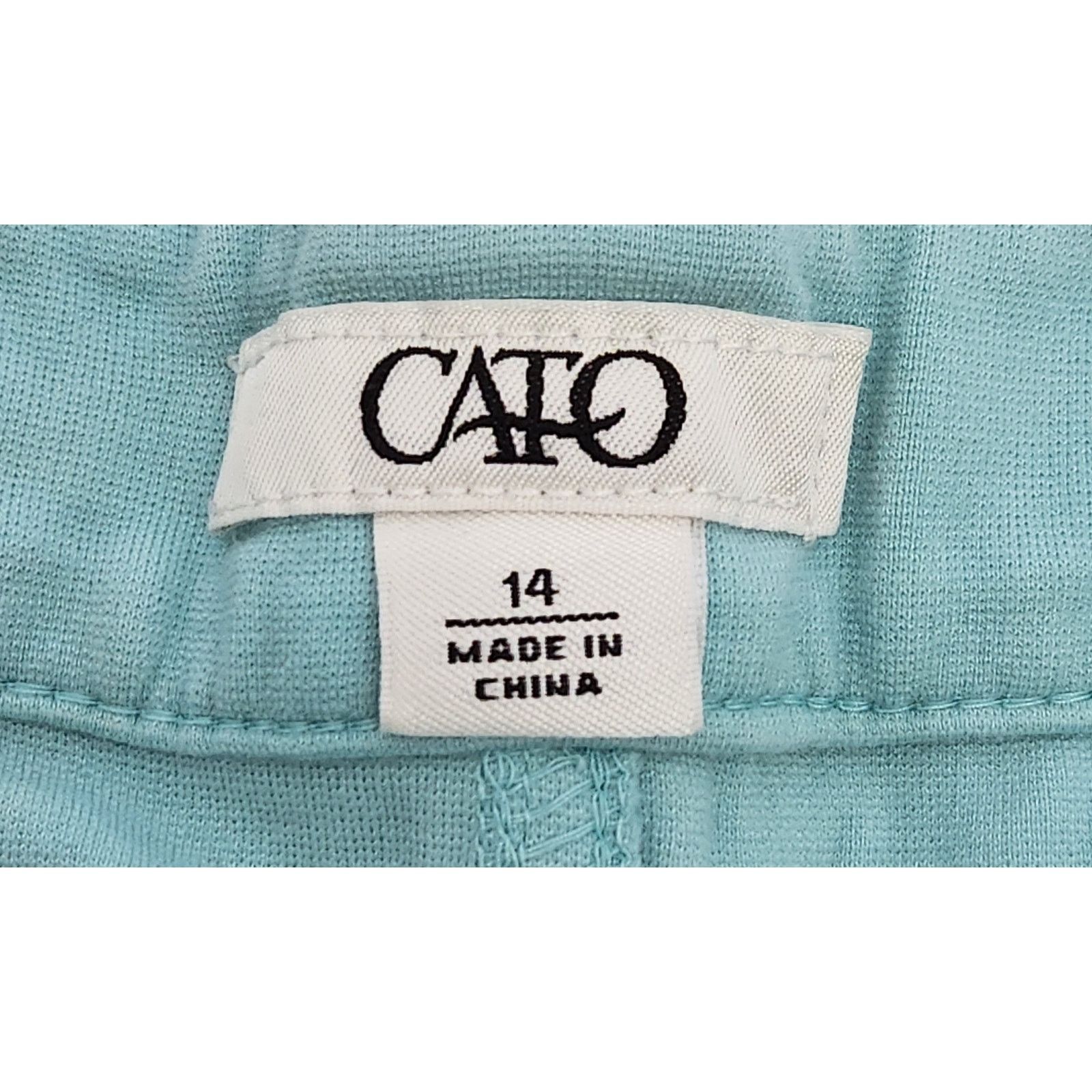 Other Cato Teal Blue Flat Front Jegging 14 Lightweight Tapered Leg Size 36" / US 14 / IT 50 - 4 Thumbnail