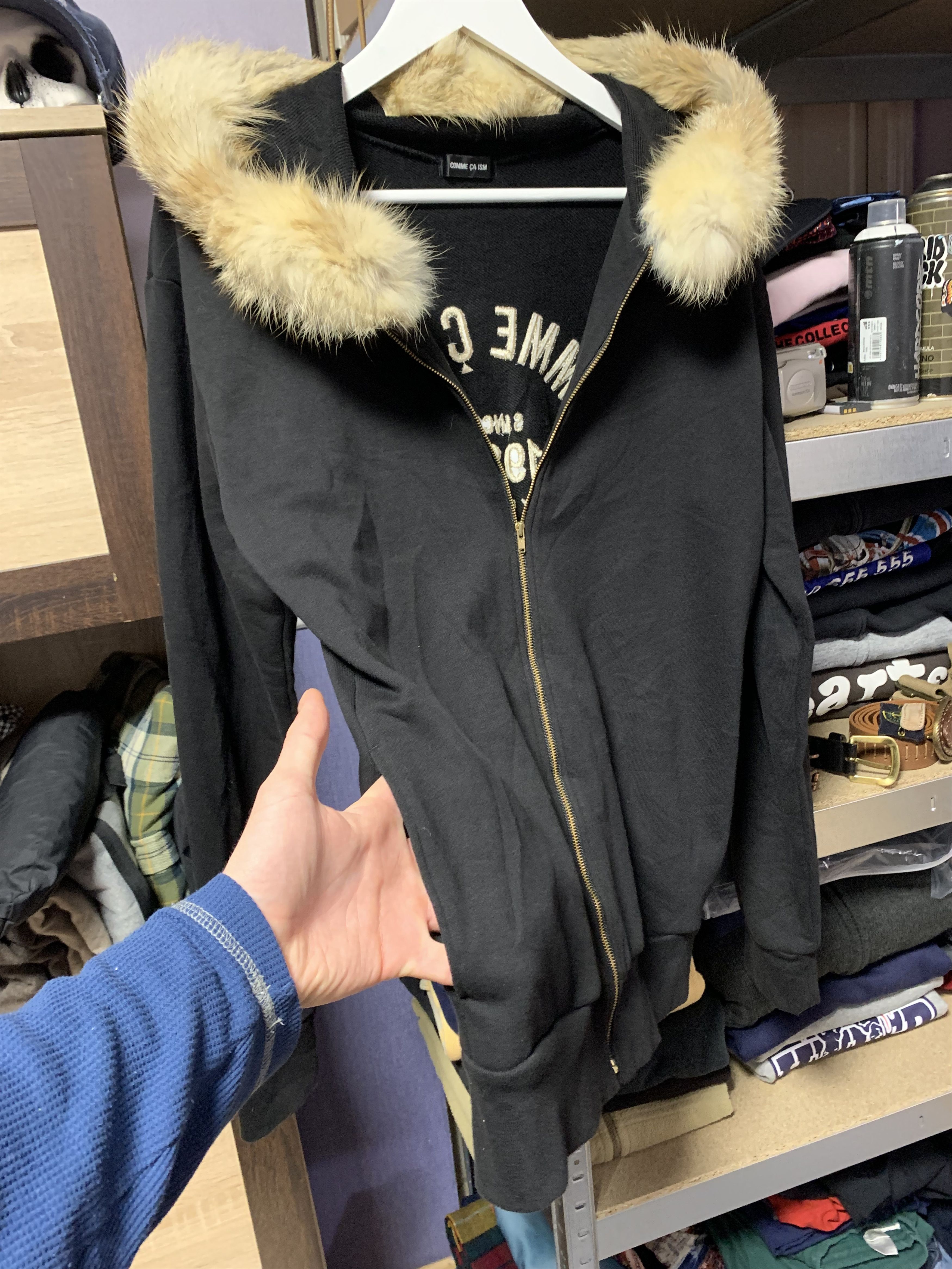 Comme Ca Ism 💥SUPER BLACK💥 COMME ÇA ISM FUR ZIP HOODIE Size US M / EU 48-50 / 2 - 6 Thumbnail