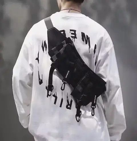 Japanese Brand × Vintage Utility grunge 3 way buckle crossbody belt bag fanny pack Size ONE SIZE - 4 Thumbnail