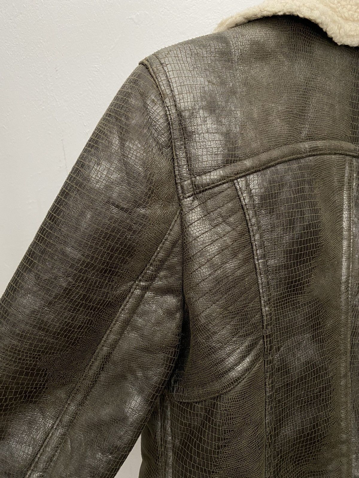 If Six Was Nine × Japanese Brand × Le Grande Bleu (L.G.B.) Valencia texture leather jacket Size US M / EU 48-50 / 2 - 12 Thumbnail