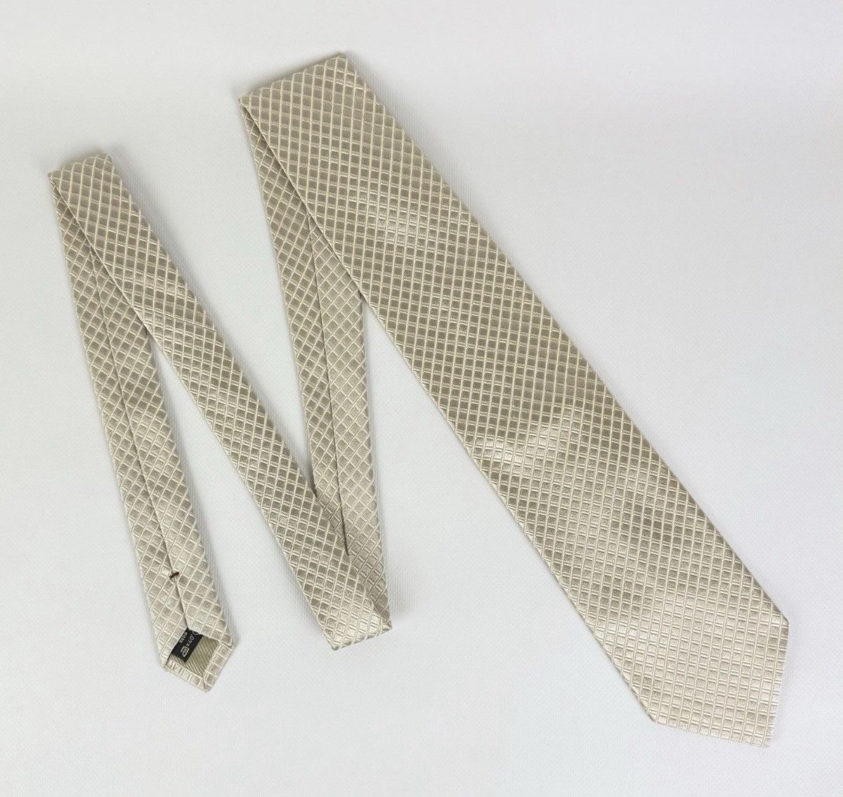Ermenegildo Zegna Ermenegildo Zegna 100% silk Tie Beige Necktie for Men Top Size ONE SIZE - 3 Thumbnail