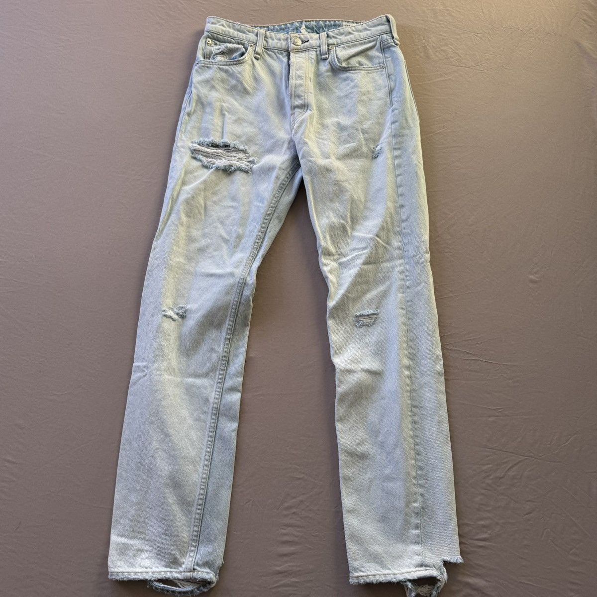 Rag & Bone Rag & Bone Maya High-Rise Slim Fit Destroyed Jeans Size 28" / US 6 / IT 42 - 1 Thumbnail