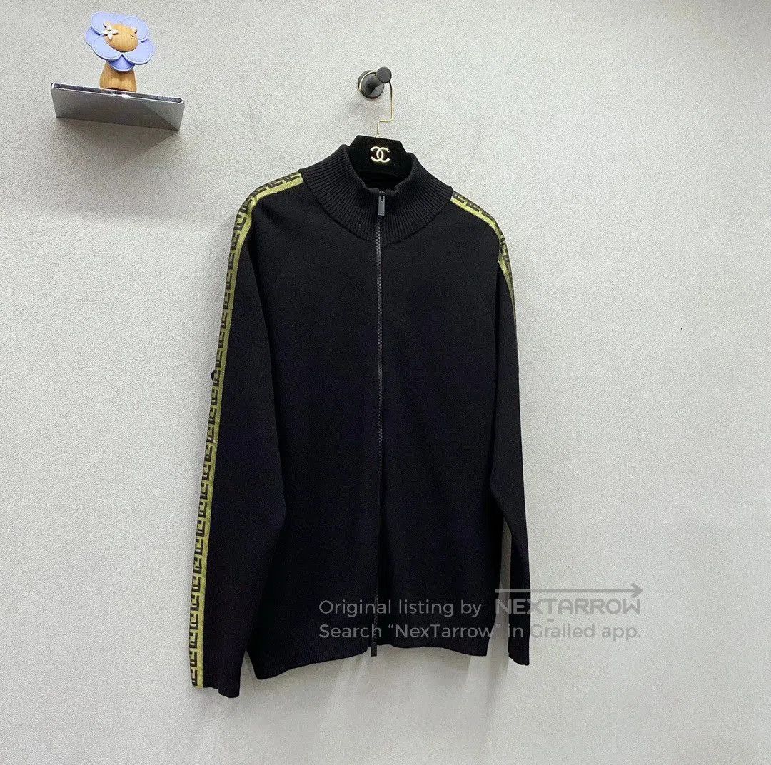 Fendi Fendi Wool Knit Zip-Up Jacket. Size US L / EU 52-54 / 3 - 3 Thumbnail