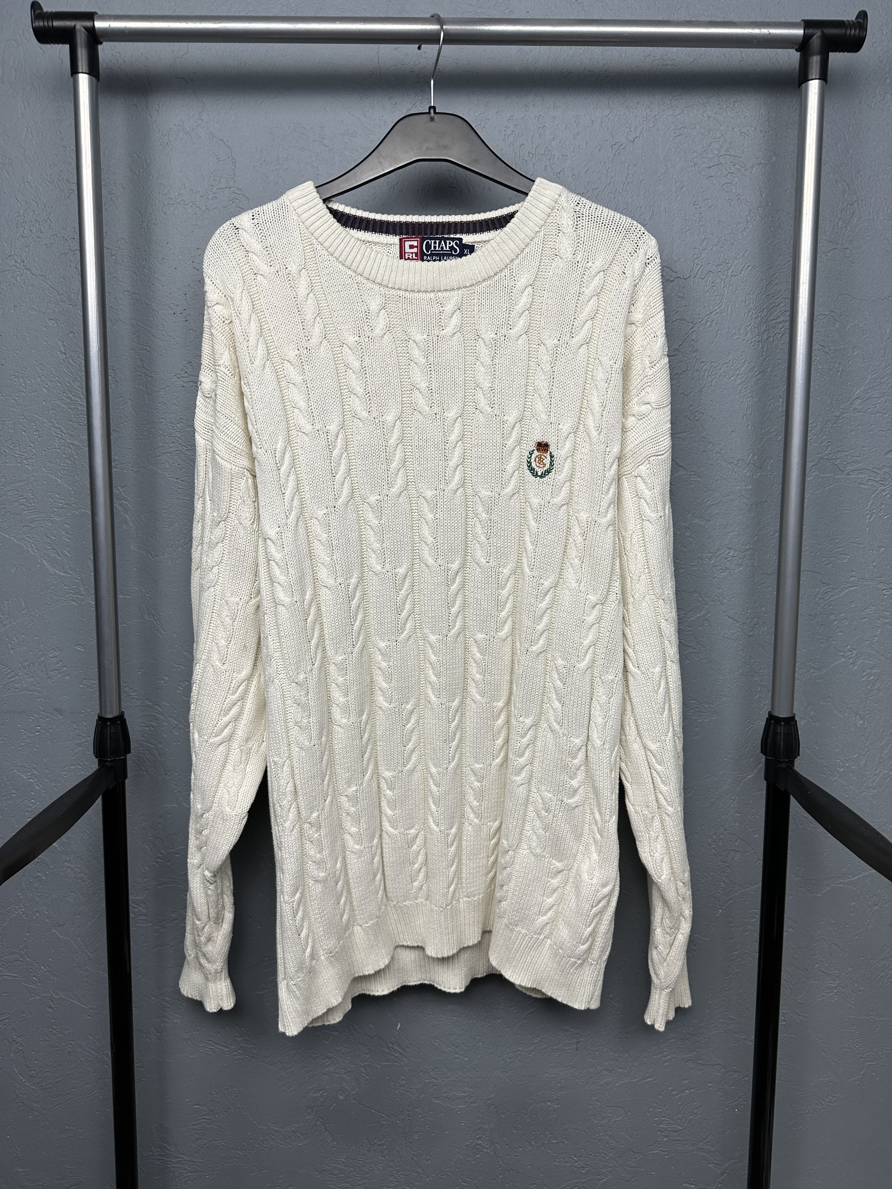 Chaps Ralph Lauren Chaps Polo Ralph Lauren 90s Vintage Mens Knit Sweater Size US XL / EU 56 / 4 - 1 Thumbnail