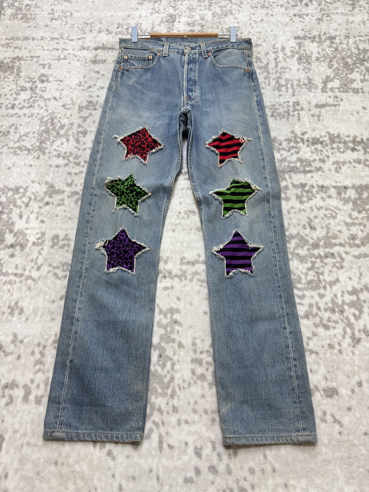 Levi's Levi’s 501 Custom Patchwork 90s Straight Denim Size US 30 / EU 46 - 1 Thumbnail
