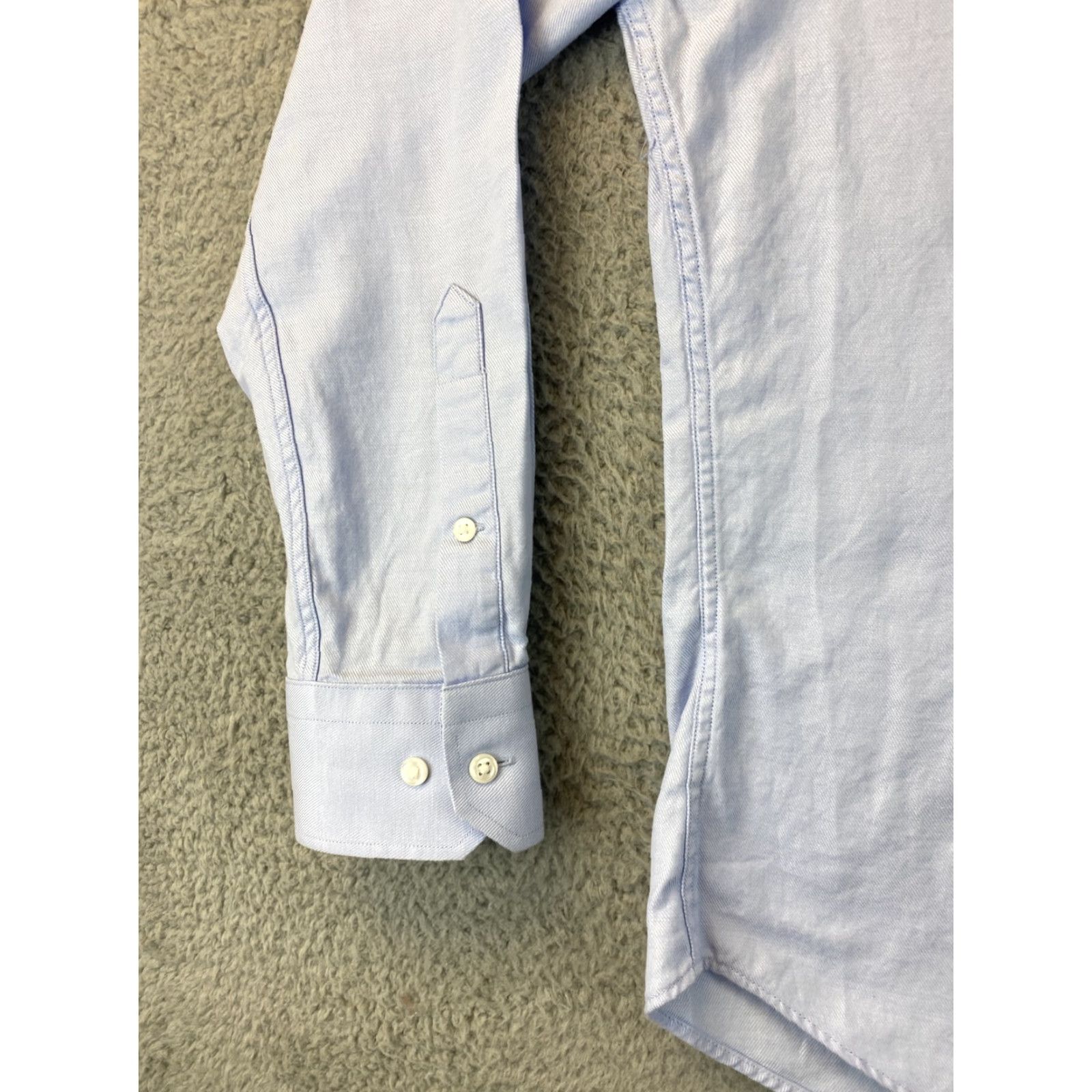 Nordstrom NORDSTROM RACK Men's Dress Shirt Non-Iron Long Sleeve Light Blue 15.5 32/33 Size 40R - 2 Thumbnail
