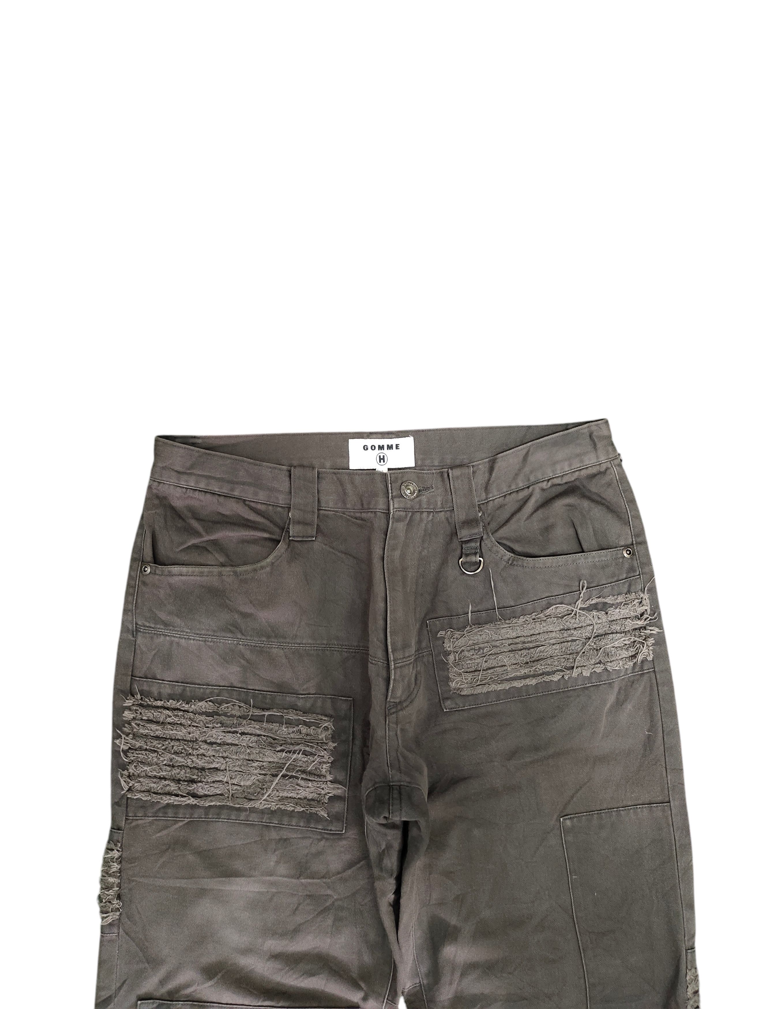 Yohji Yamamoto Gomme Homme By Yohji Yamamoto Patchwork Trouser Pants Size US 30 / EU 46 - 2 Thumbnail