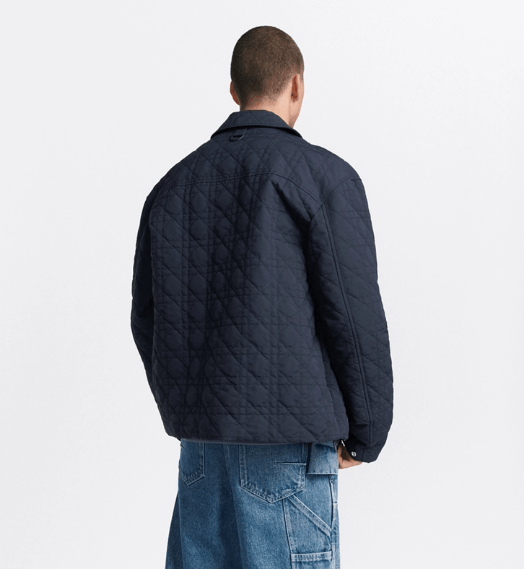 Dior o1w1db10525 493C42 Cannage Jacket in Blue Size US M / EU 48-50 / 2 - 5 Thumbnail