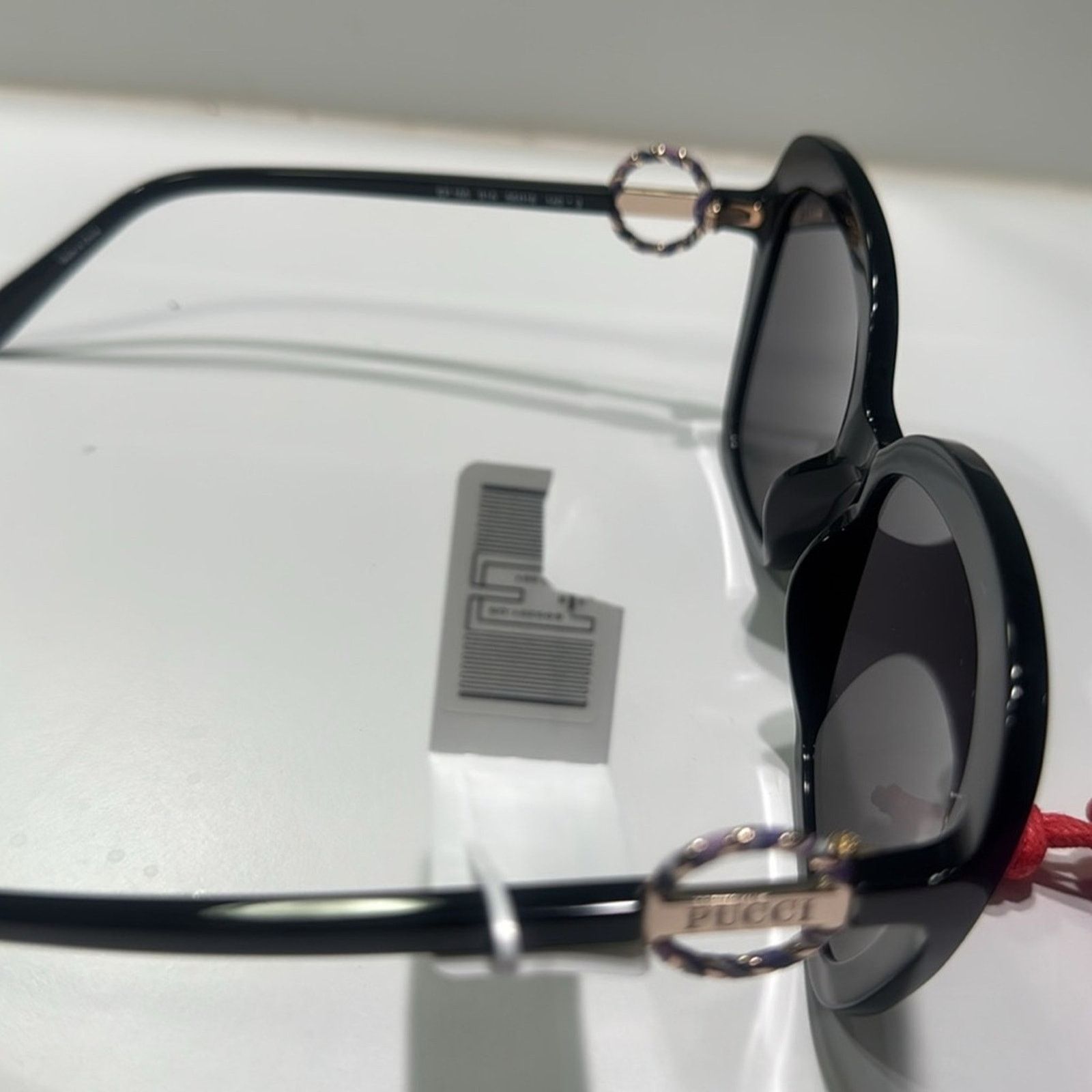 Emilio Pucci 58mm Butterfly Sunglasses Emilio Pucci Shiny Black Smoke Size ONE SIZE - 10 Thumbnail