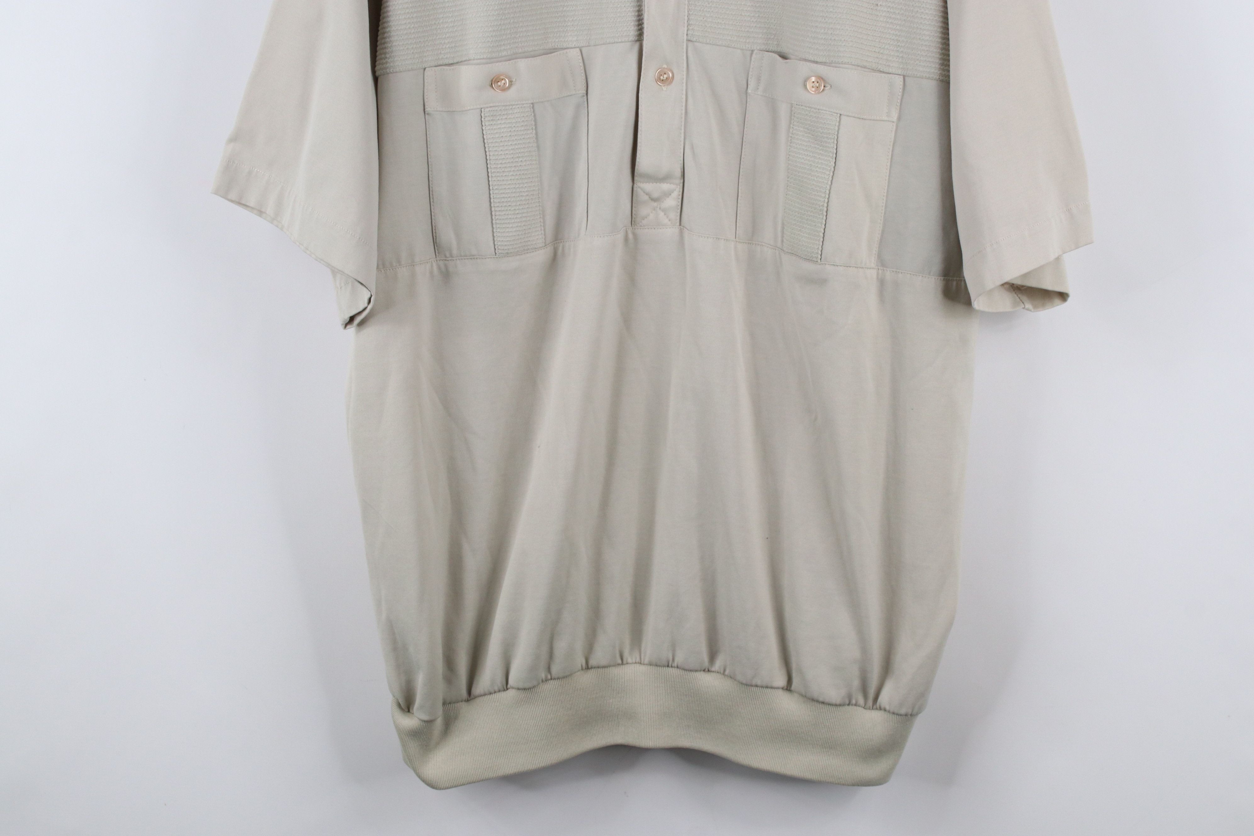 Vintage Vintage 90s Streetwear Ribbed Collared Pullover Polo Shirt Size US XL / EU 56 / 4 - 3 Thumbnail