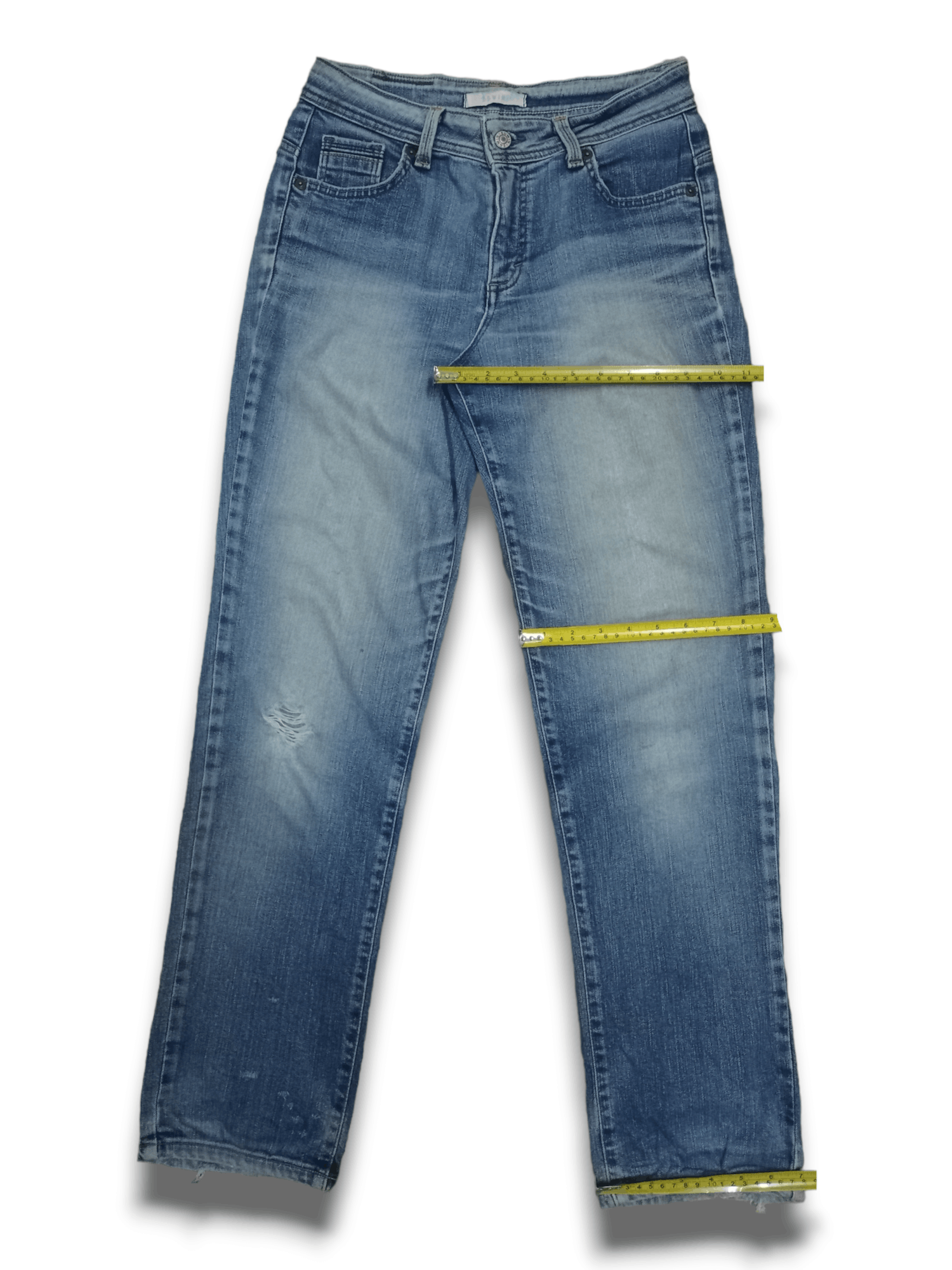 Edwin × Japanese Brand Vintage Edwin Japan Light Wash Distressed Jeans 27x30 Size US 27 - 13 Thumbnail