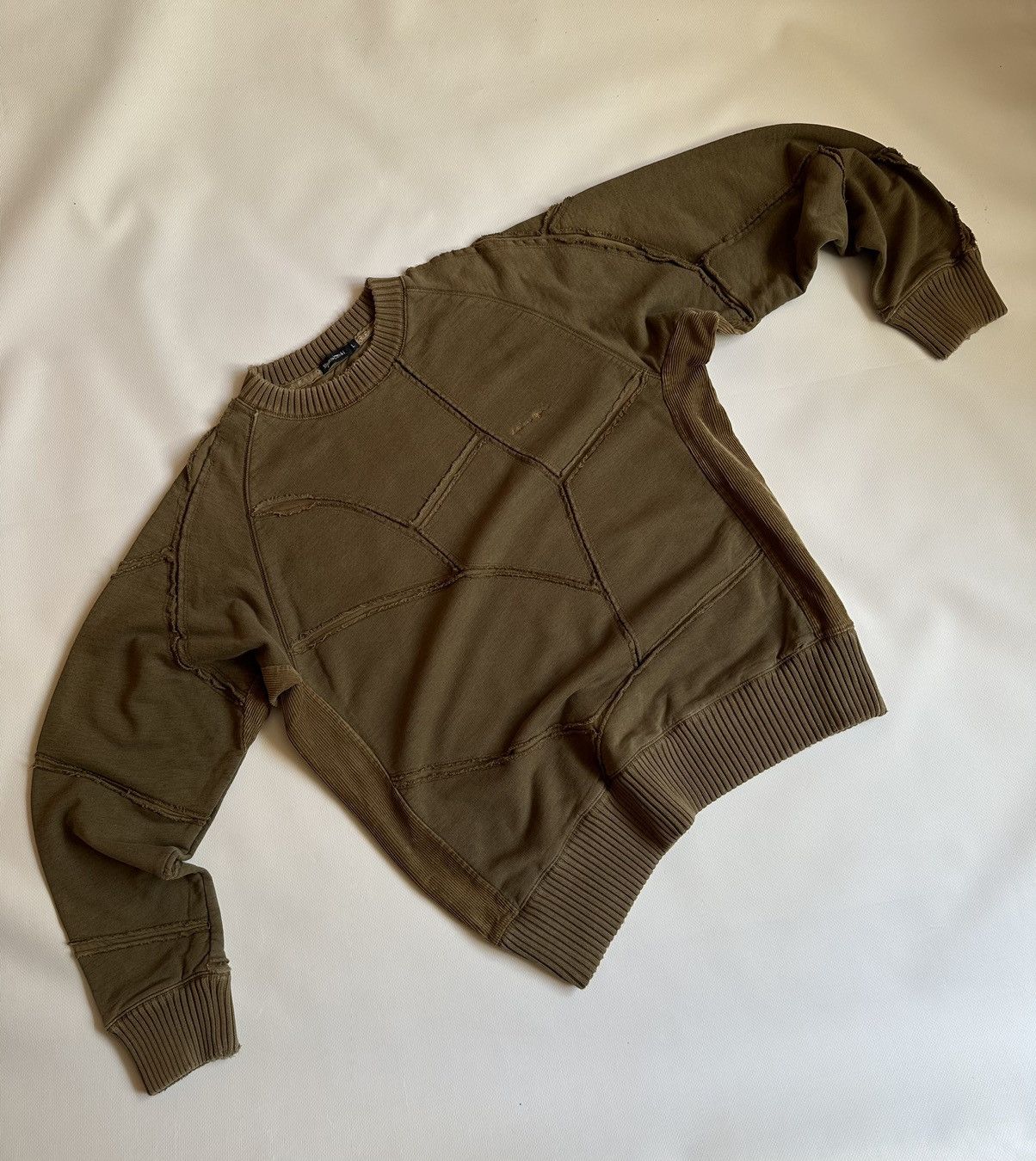 Japanese Brand Etienne Ozeki Patchwork Sweatshirt Size US L / EU 52-54 / 3 - 5 Thumbnail