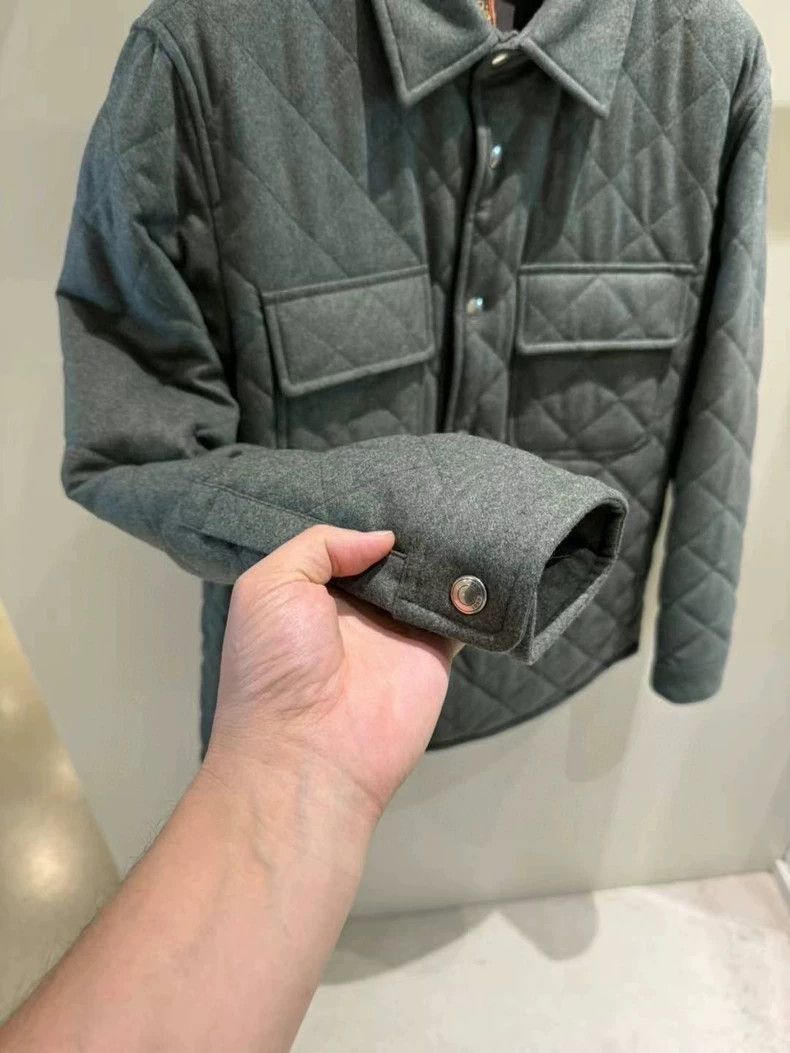 Loro Piana LORO PIANA Men's collarless casual jacket coat Size US S / EU 44-46 / 1 - 3 Thumbnail