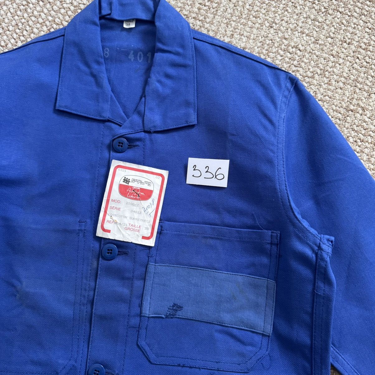 Le Laboureur Adolphe Lafont vintage french works jacket made in France🇫🇷 Size US S / EU 44-46 / 1 - 11 Thumbnail