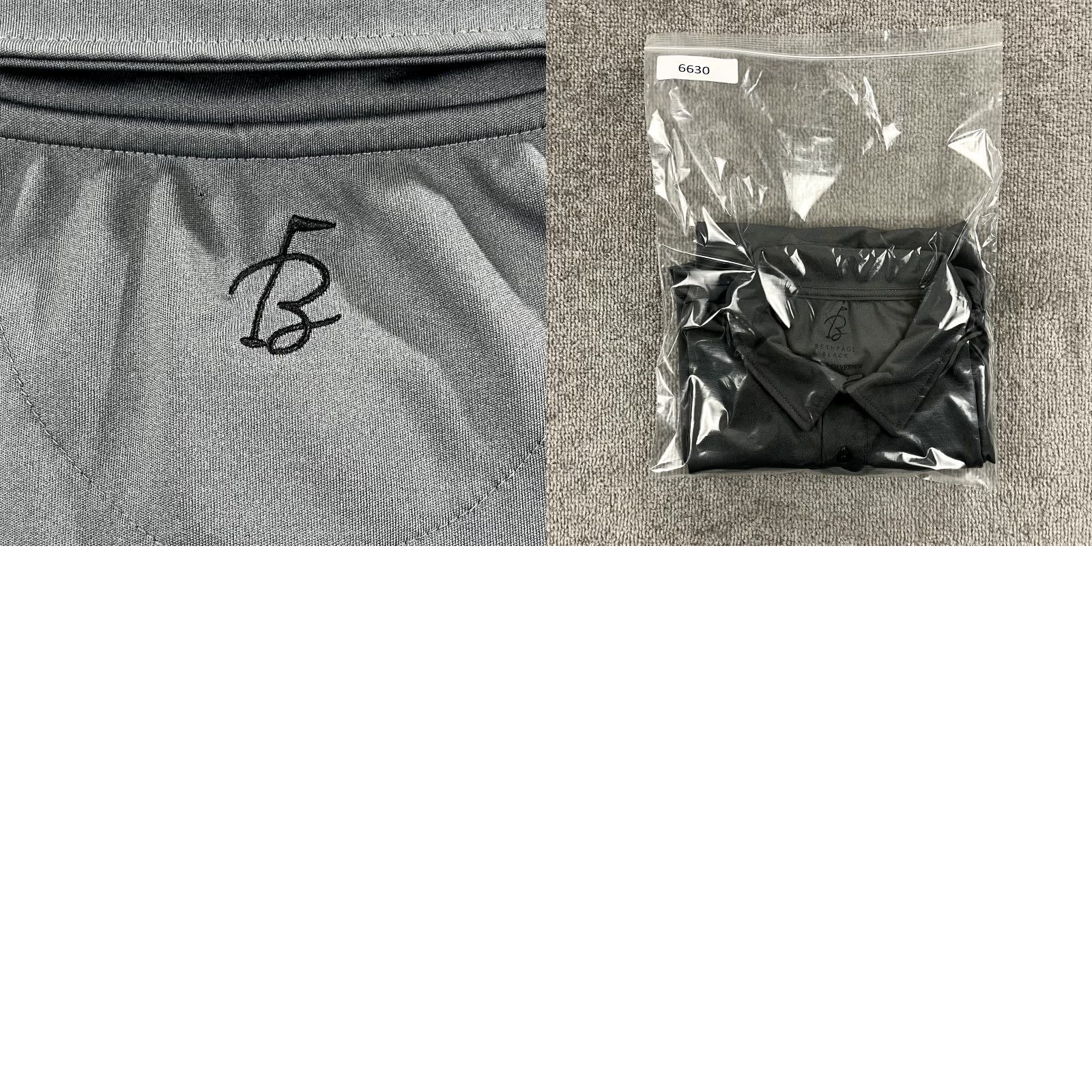 Vintage Bethpage Black Polo Shirt Mens XL Gray Golf Performance Logo Button Size US XL / EU 56 / 4 - 8 Thumbnail