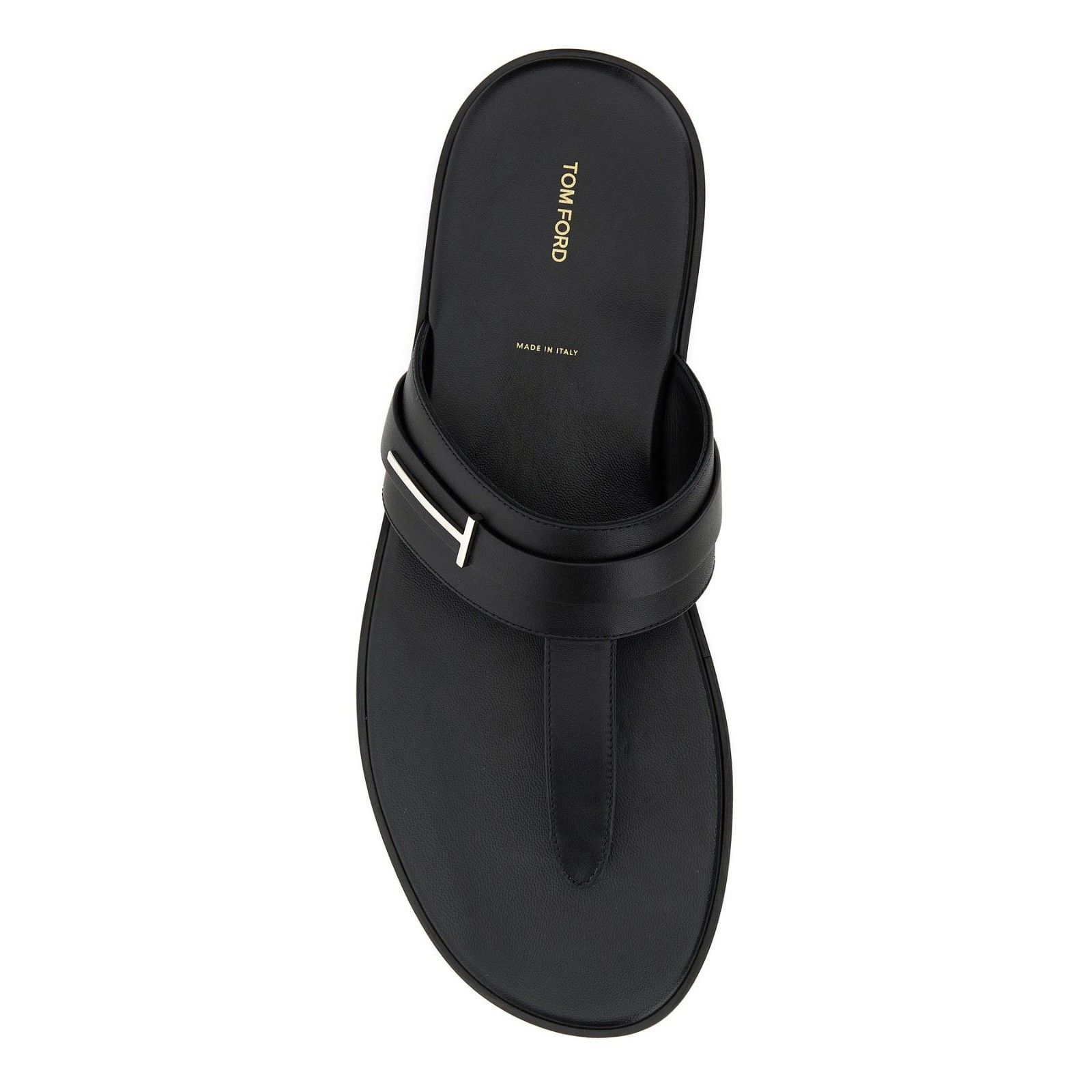 Tom Ford TOM FORD Black Leather Thong Sandals New & Authentic (Men's Size US 8 / EU 41 - 2 Thumbnail