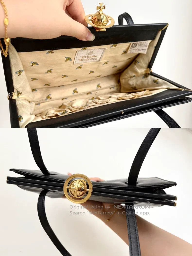 Vivienne Westwood Vivienne Westwood size os Vintage Black Saturn Shoulder Bag Size ONE SIZE - 8 Thumbnail