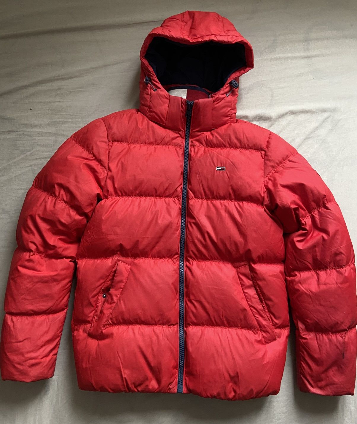 Tommy Hilfiger Puffer Tommy Hilfiger red Grailed