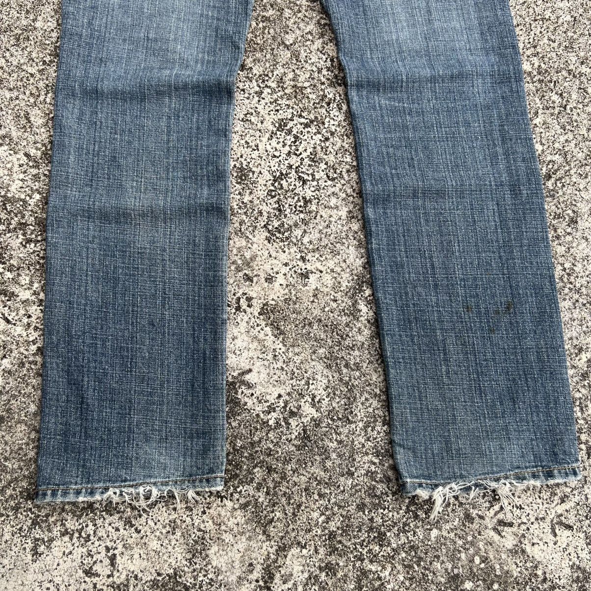 If Six Was Nine “DOUBLE WAIST” DISTRESS ACID WASH PUNK STYLE JEANS Size US 35 - 13 Thumbnail
